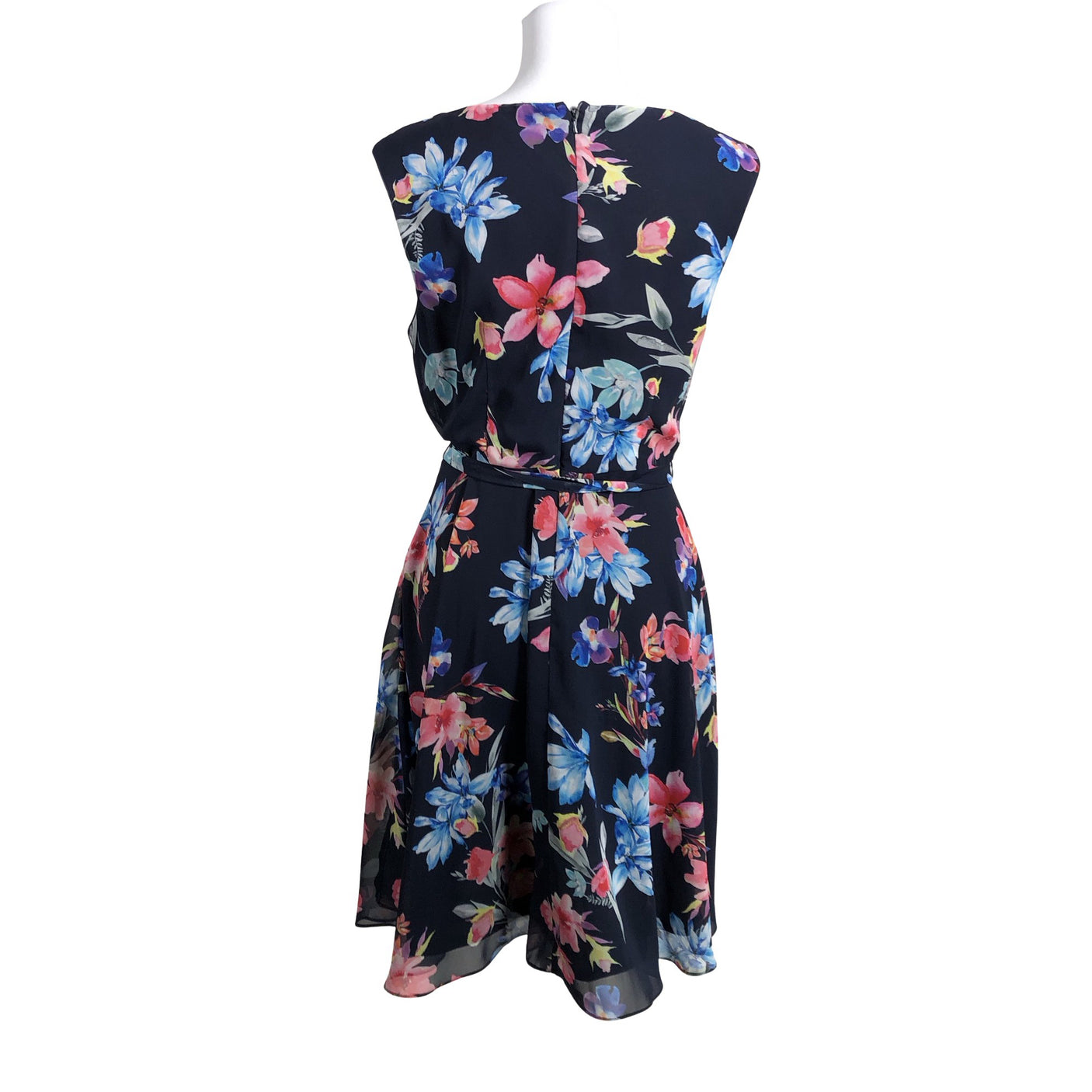 Unisex Wallis - Schiffon dress, size 38 - Blue (2)