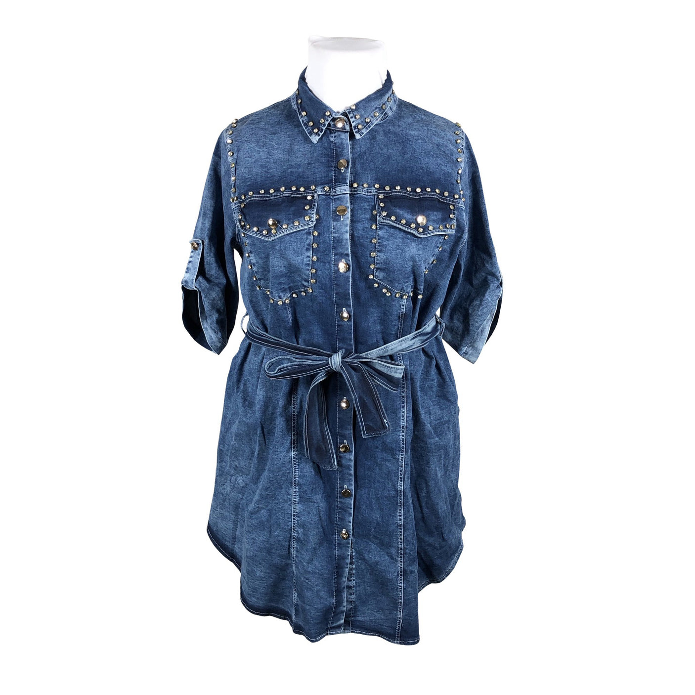 Unisex Paparazzi Fashion - Denim tunic, size 46 - Blue (2)