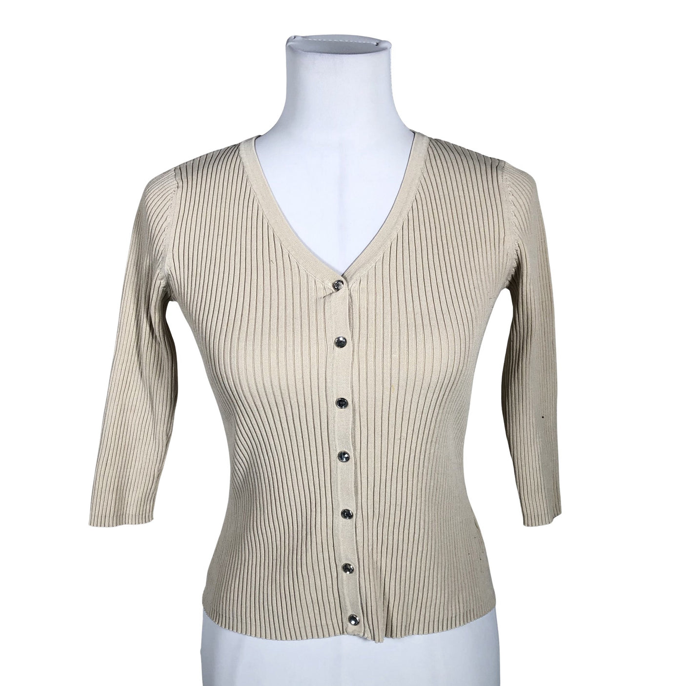 Unisex August Silk - Cardigan, size 36 - Beige (1)