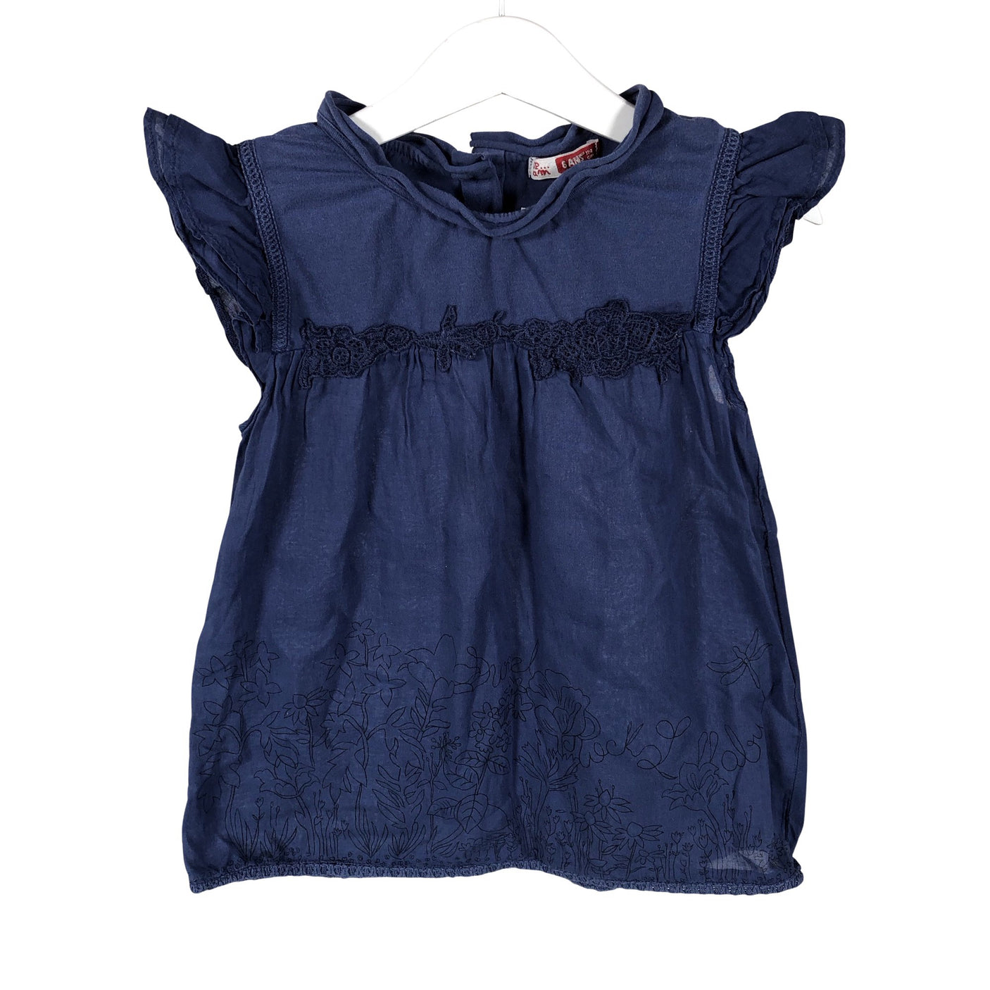 Unisex Du Pareil Au Meme - Short-sleeved blouse, size 110 - 116 - Blue (1)