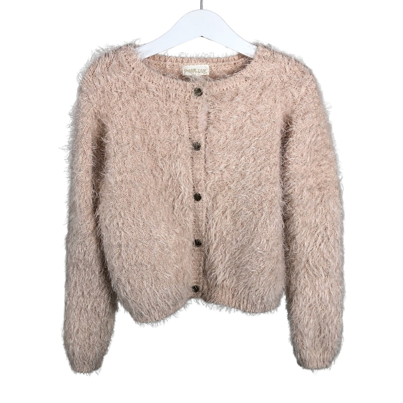 Unisex POMPdeLUX - Cardigan, size 122 - 128 - Light pink (1)
