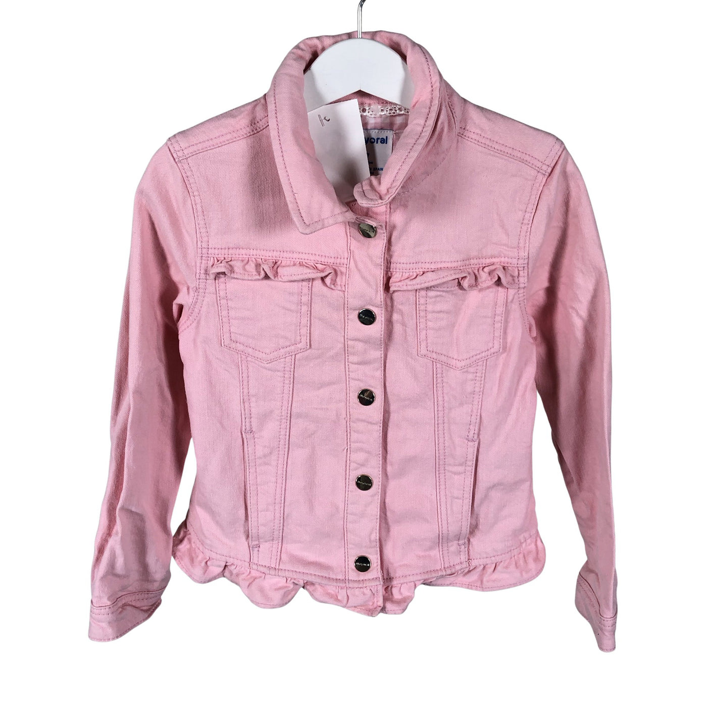 Unisex Mayoral - Denim jacket, size 116 - 122 - Light pink (1)