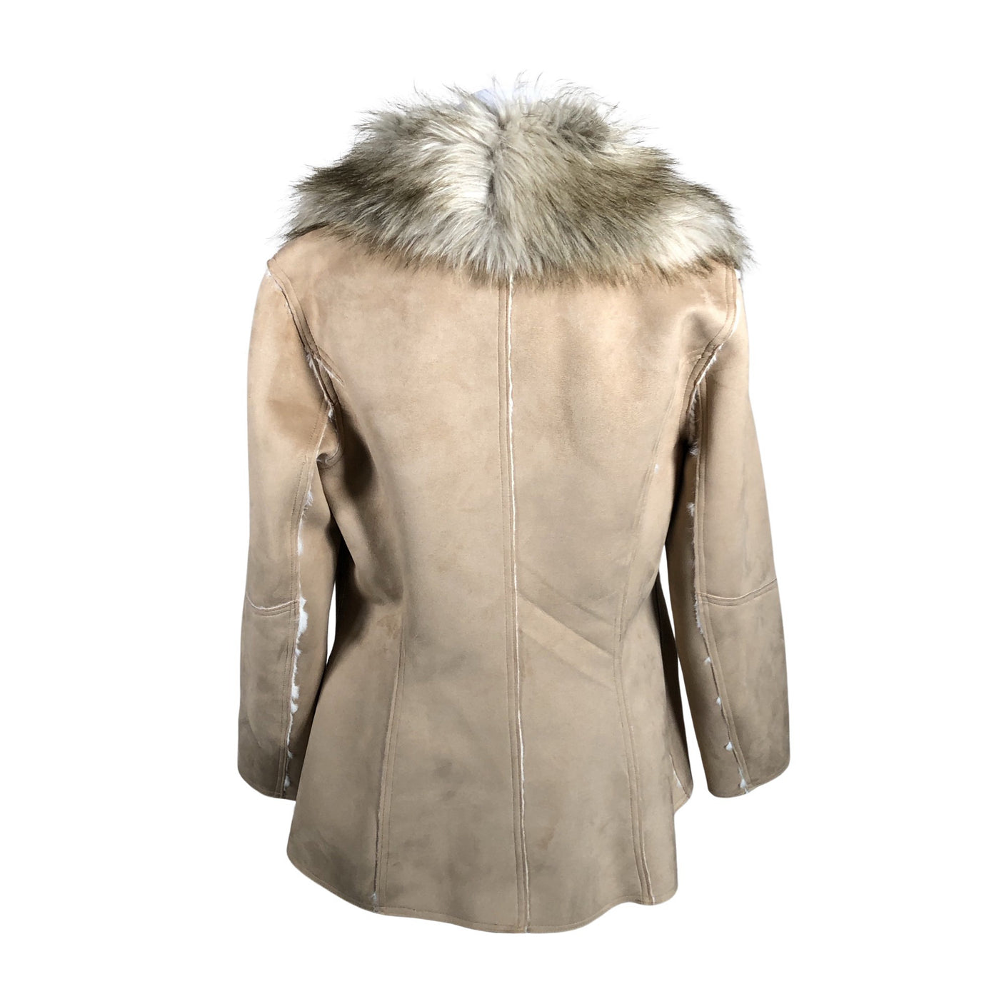 Unisex Benetton - Leather jacket, size 40 - Beige (2)