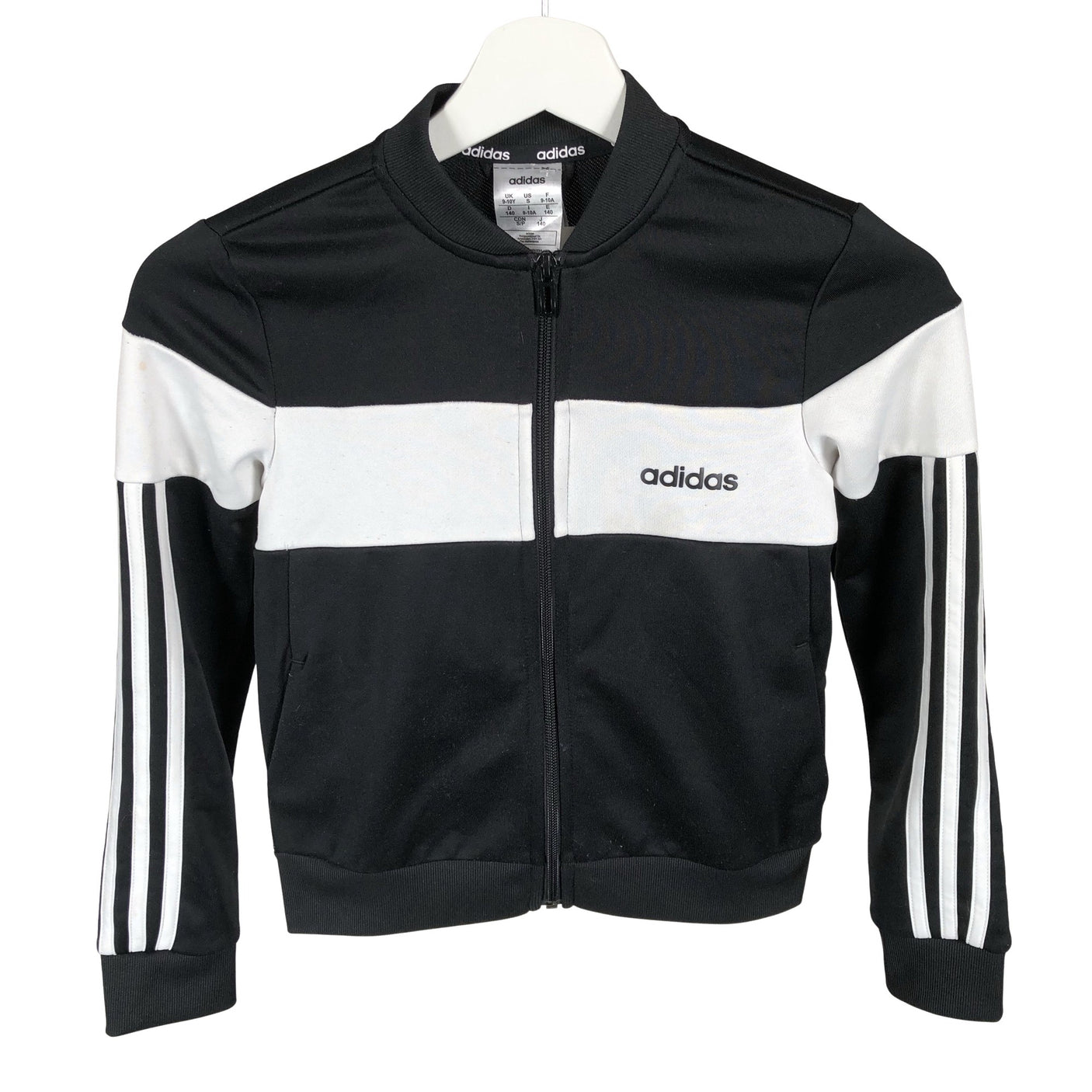 Unisex Adidas - Track jacket, size 128 - 134 - Black (1)