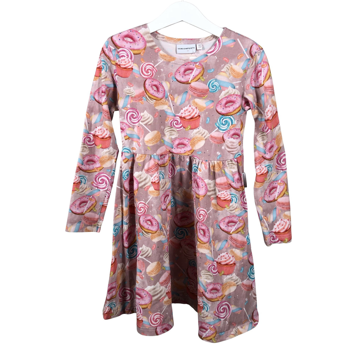 Unisex Versonpuoti - Tricot dress, size 116 - 122 - Light pink (1)
