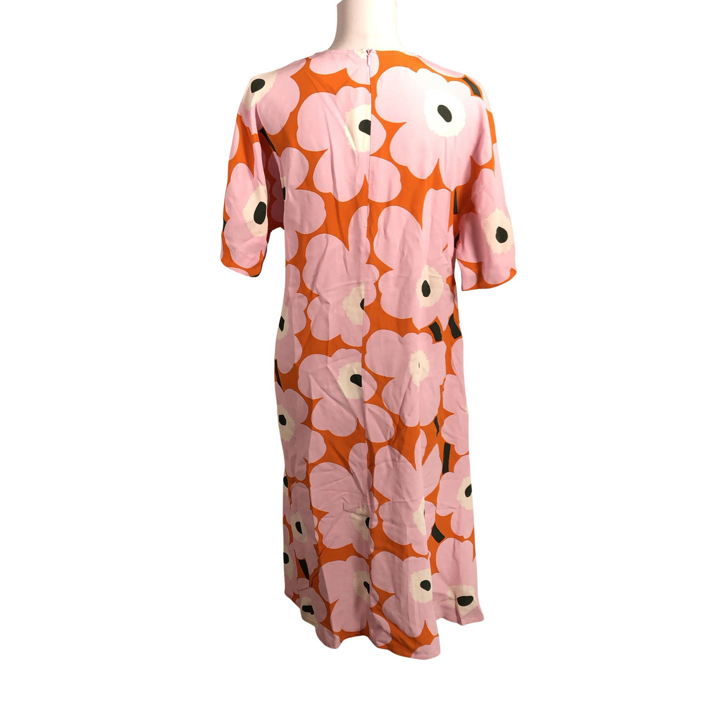 Unisex Marimekko - Schiffon dress, size 40 - Orange (2)