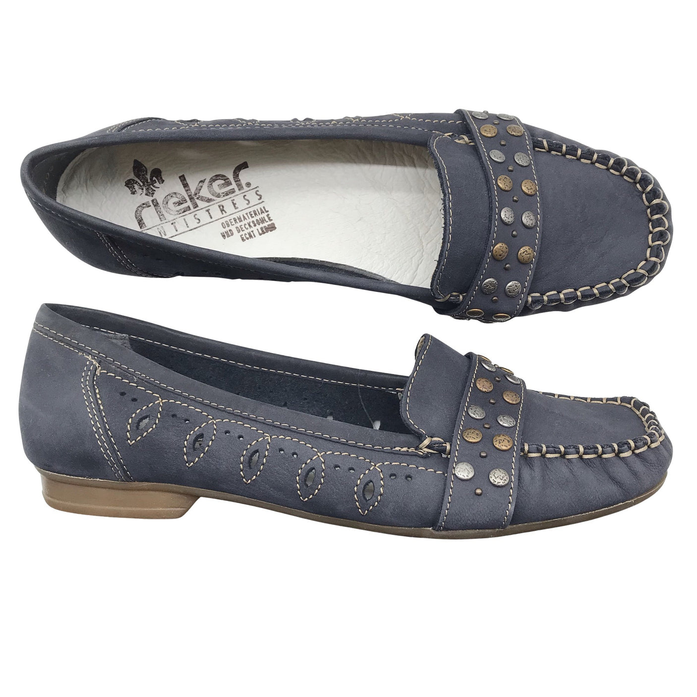 Unisex Rieker - Loafers, size 39 - Blue (1)