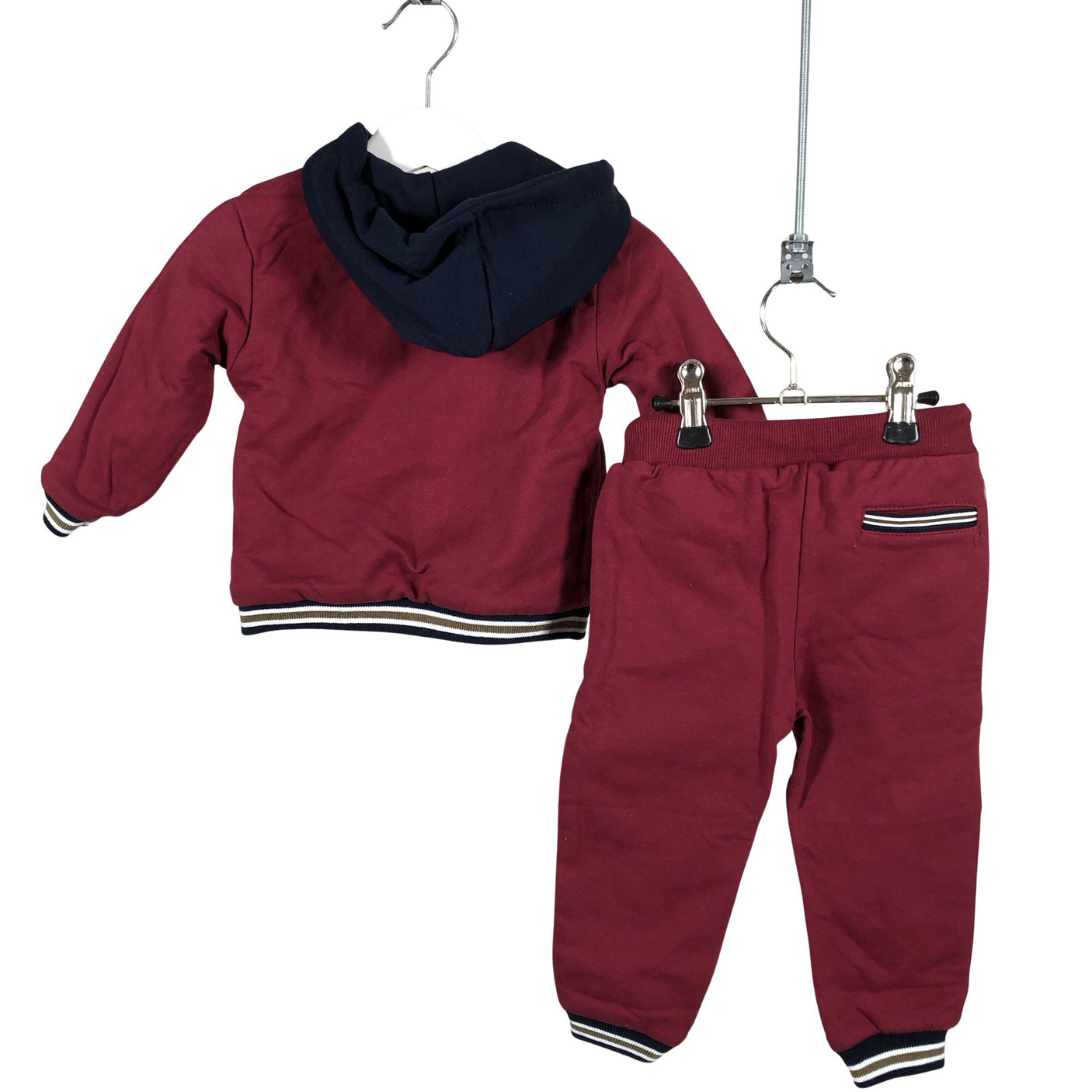 Unisex Mayoral - Sweatshirt and pants set, size 74 - 80 - Wine red (3)