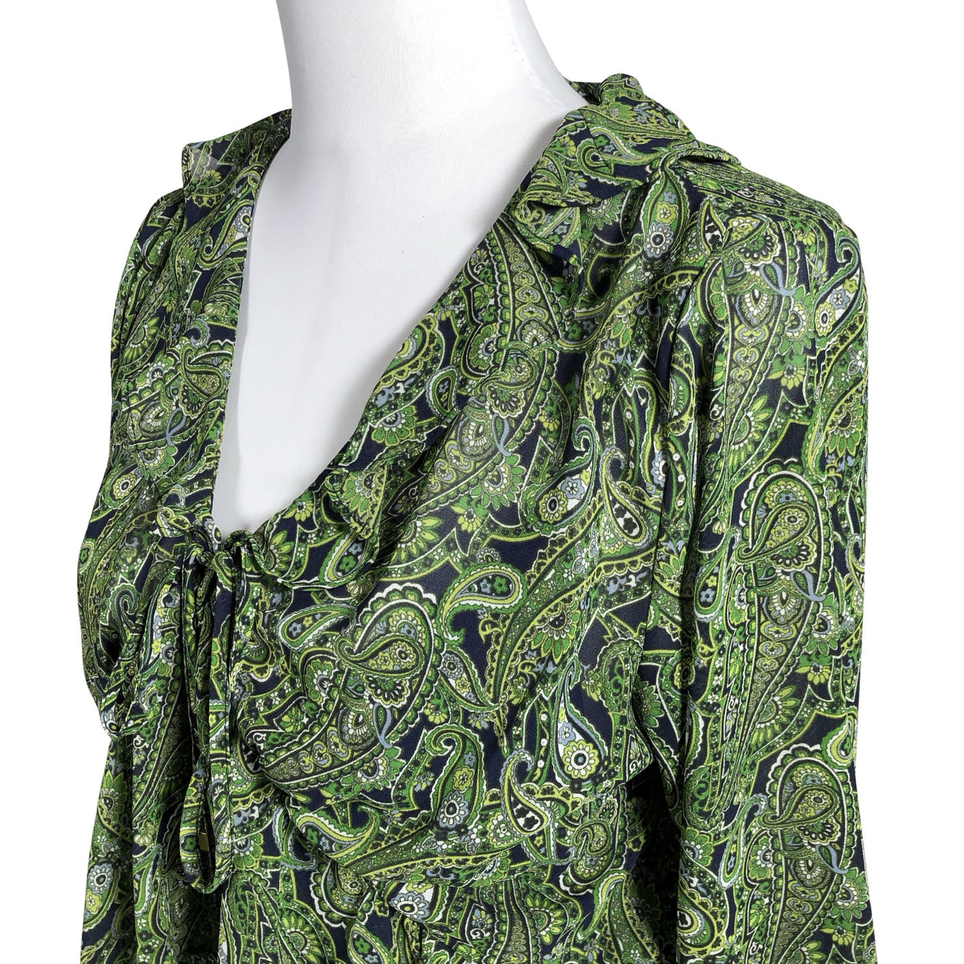 Unisex Michael Kors - Schiffon dress, size 40 - Green (2)