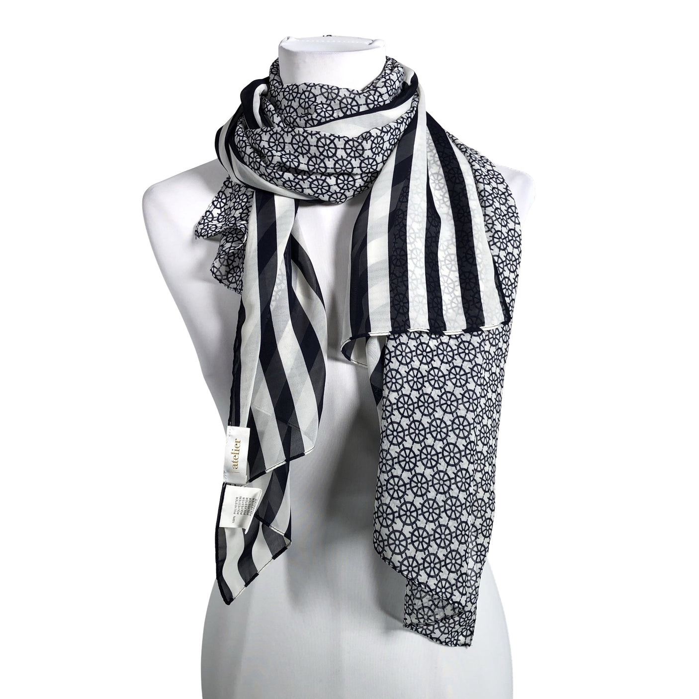 Unisex Atelier - Scarf, size Midi - Blue (1)