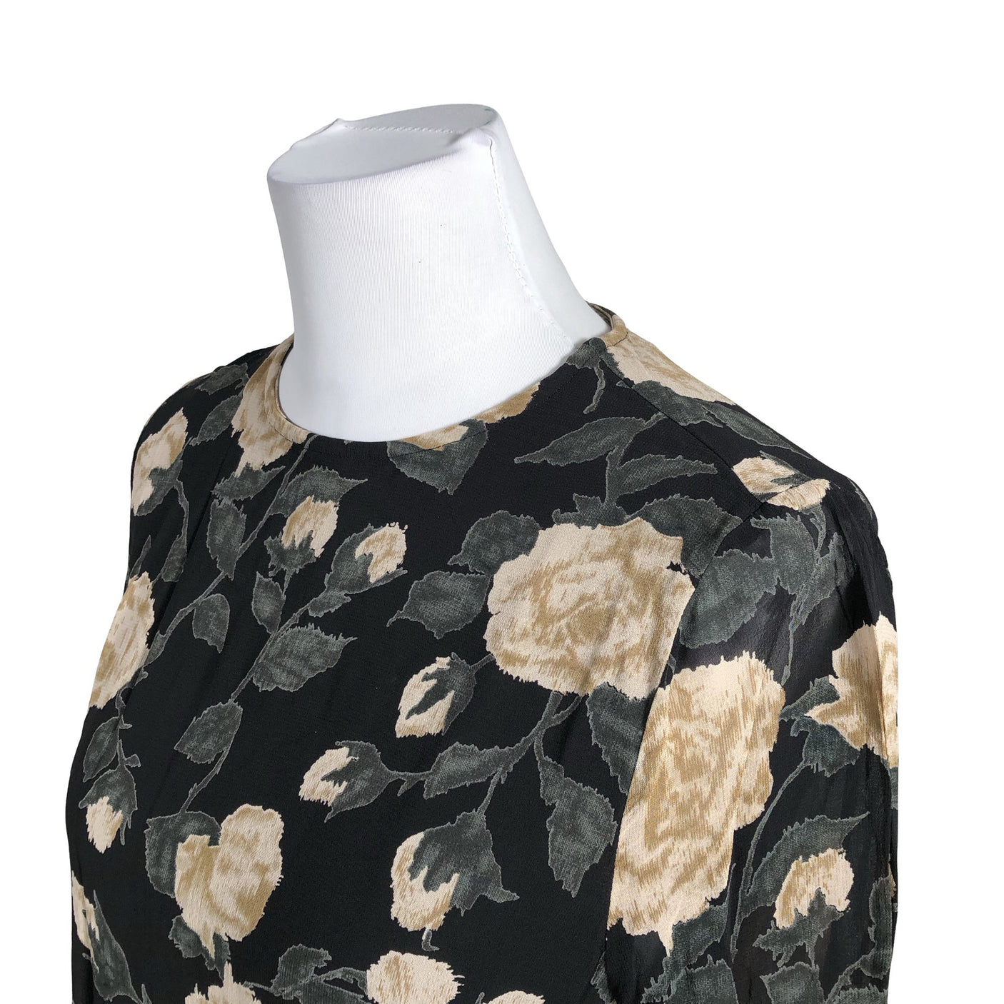 Unisex Ganni - Schiffon dress, size 38 - Black (2)