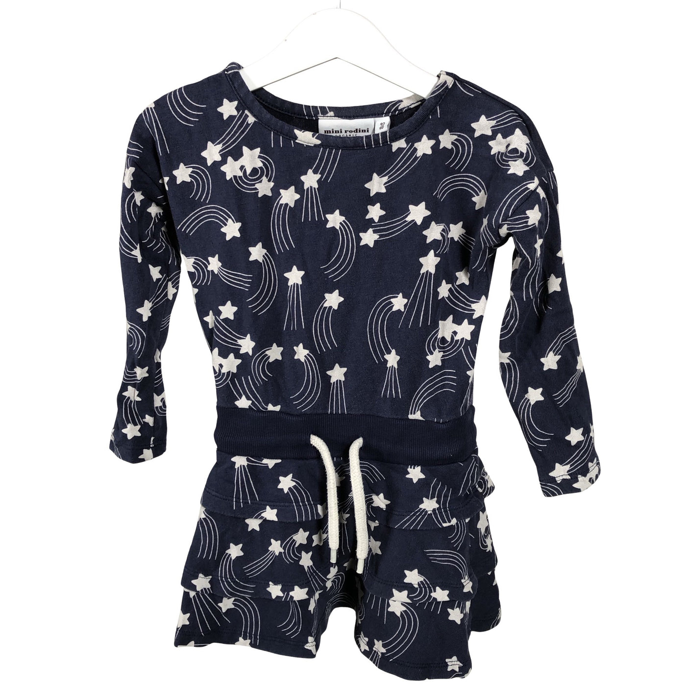 Unisex Mini Rodini - Tricot dress, size 92 - 98 - Blue (1)
