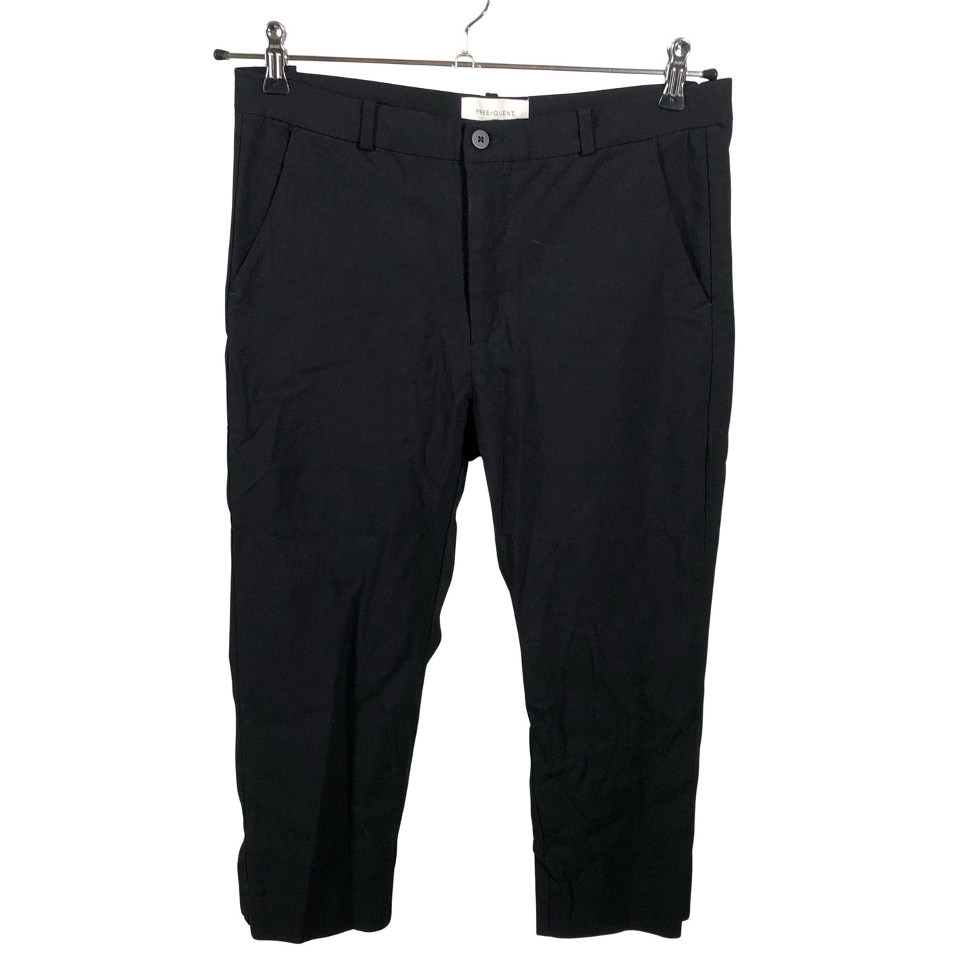Unisex Free Quent - Straight leg trousers, size 38 - Black (1)