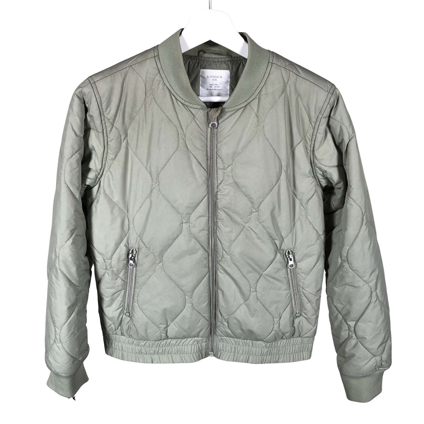 Unisex Lindex - Lightly padded jacket, size 158 - 164 - Green (1)
