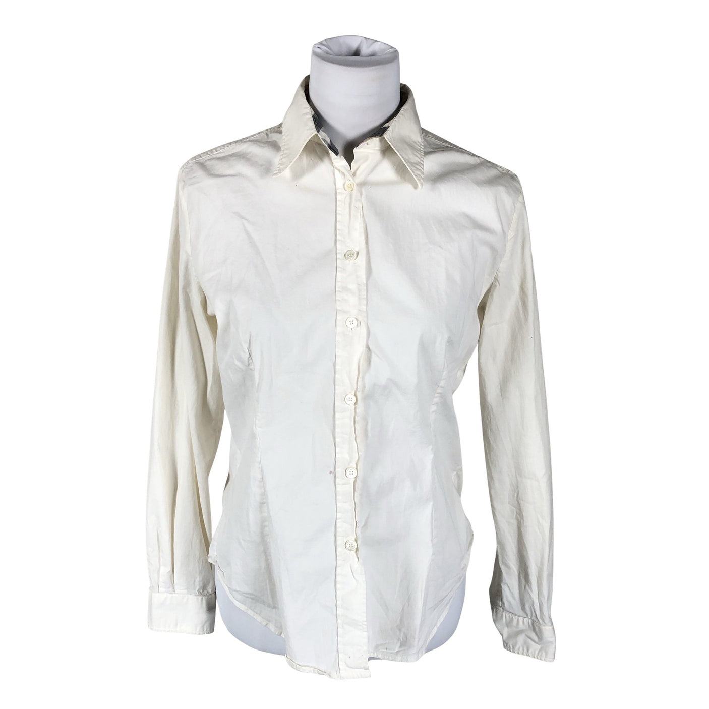 Unisex Burberry - Collared shirt, size 40 - Natural white (1)
