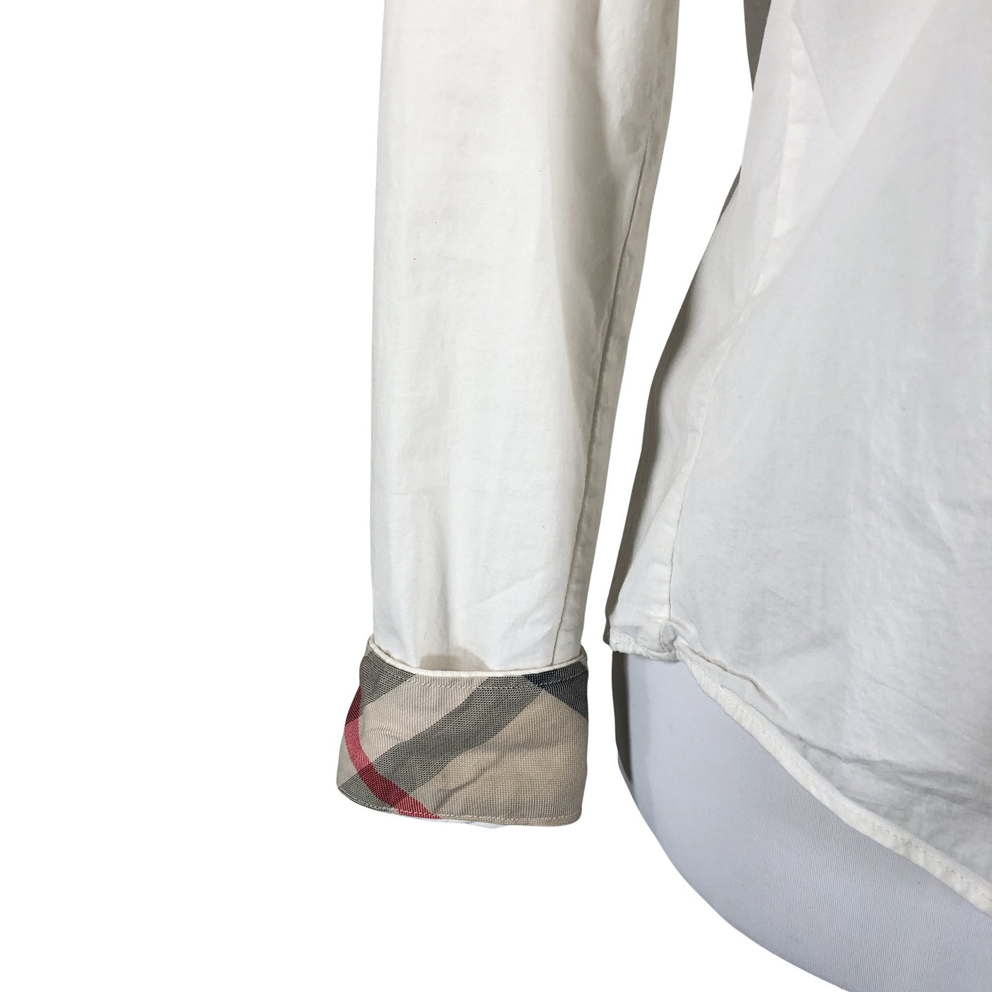 Unisex Burberry - Collared shirt, size 40 - Natural white (3)