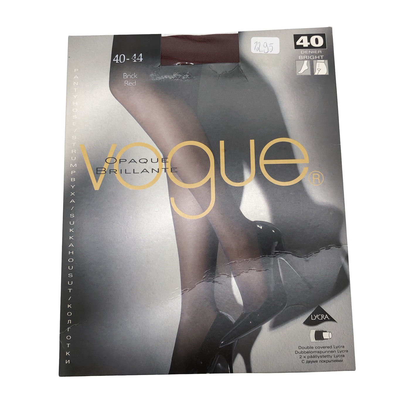 Unisex Vogue - Stockings, thin, size 42 - Red (1)