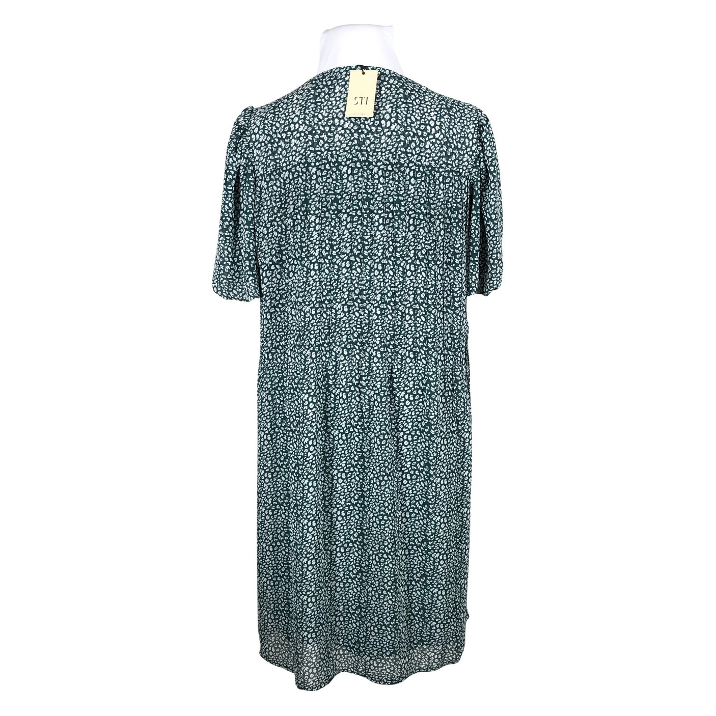 Unisex S.T.I - Schiffon dress, size 42 - Green (2)