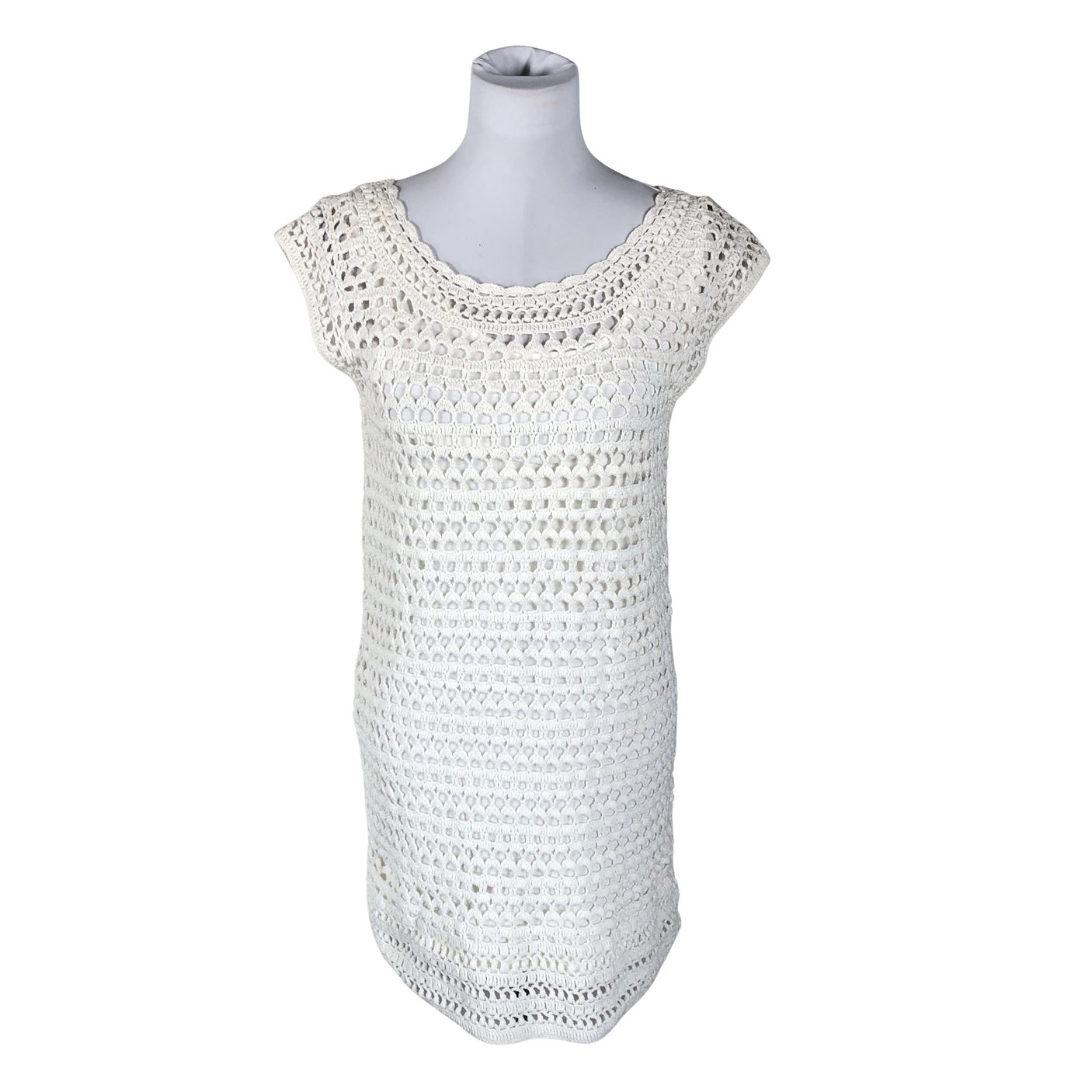 Unisex Massimo Dutti - Knit dress, size 40 - White (1)