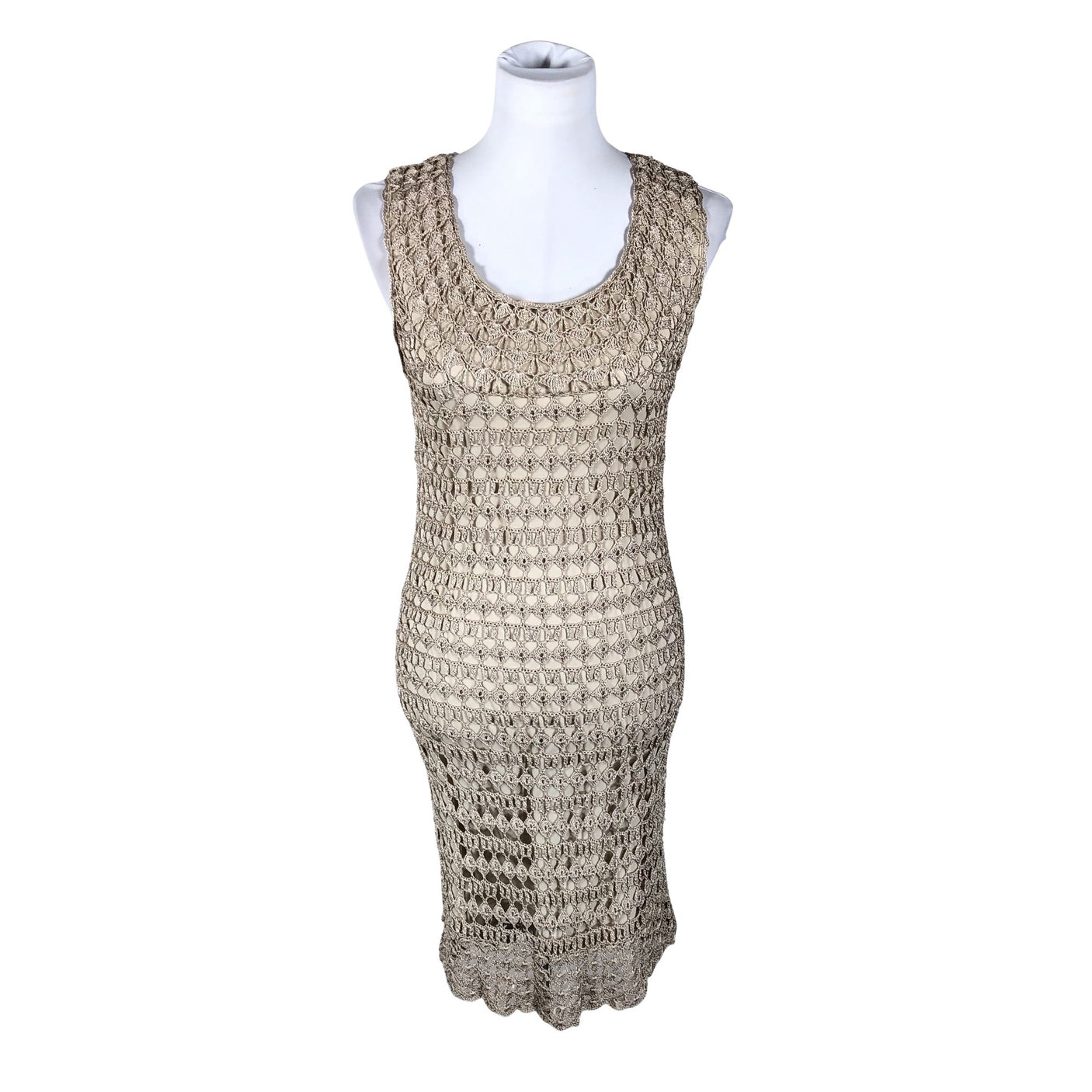Unisex s.Oliver - Knit dress, size 38 - Beige (1)
