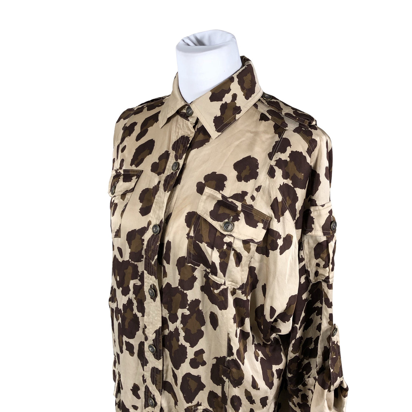 Unisex Diane von Furstenberg - Schiffon dress, size 40 - Beige (3)