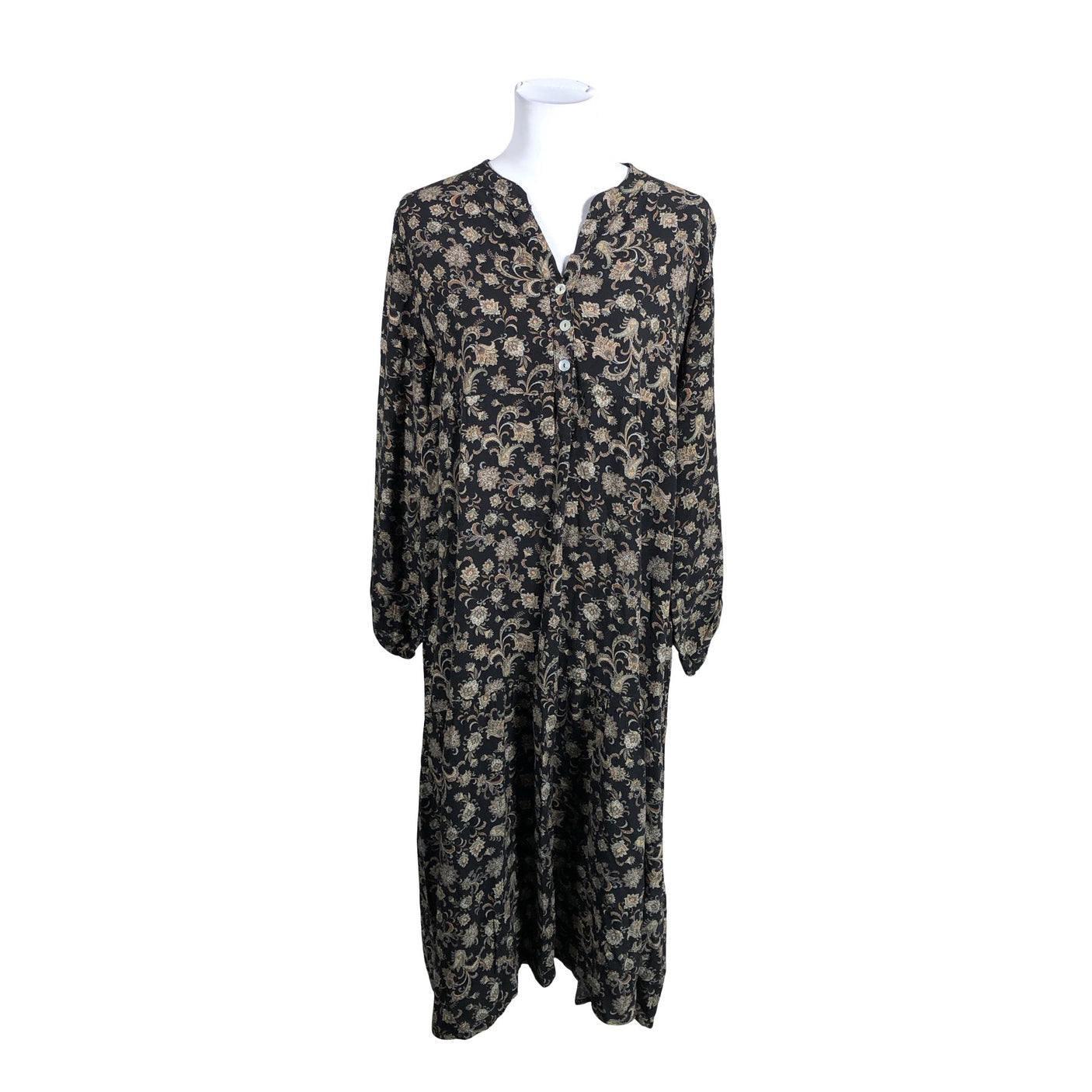 Unisex Bohemiana - Schiffon dress, size 40 - Black (1)