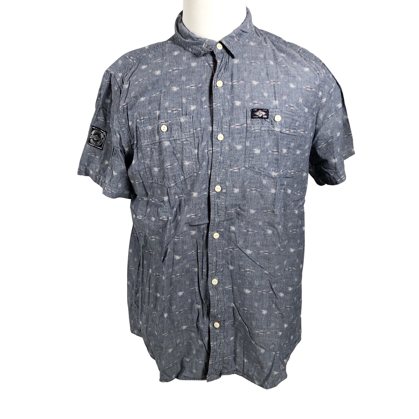 Unisex Superdry - Collared shirt, size XXXL - Blue (1)