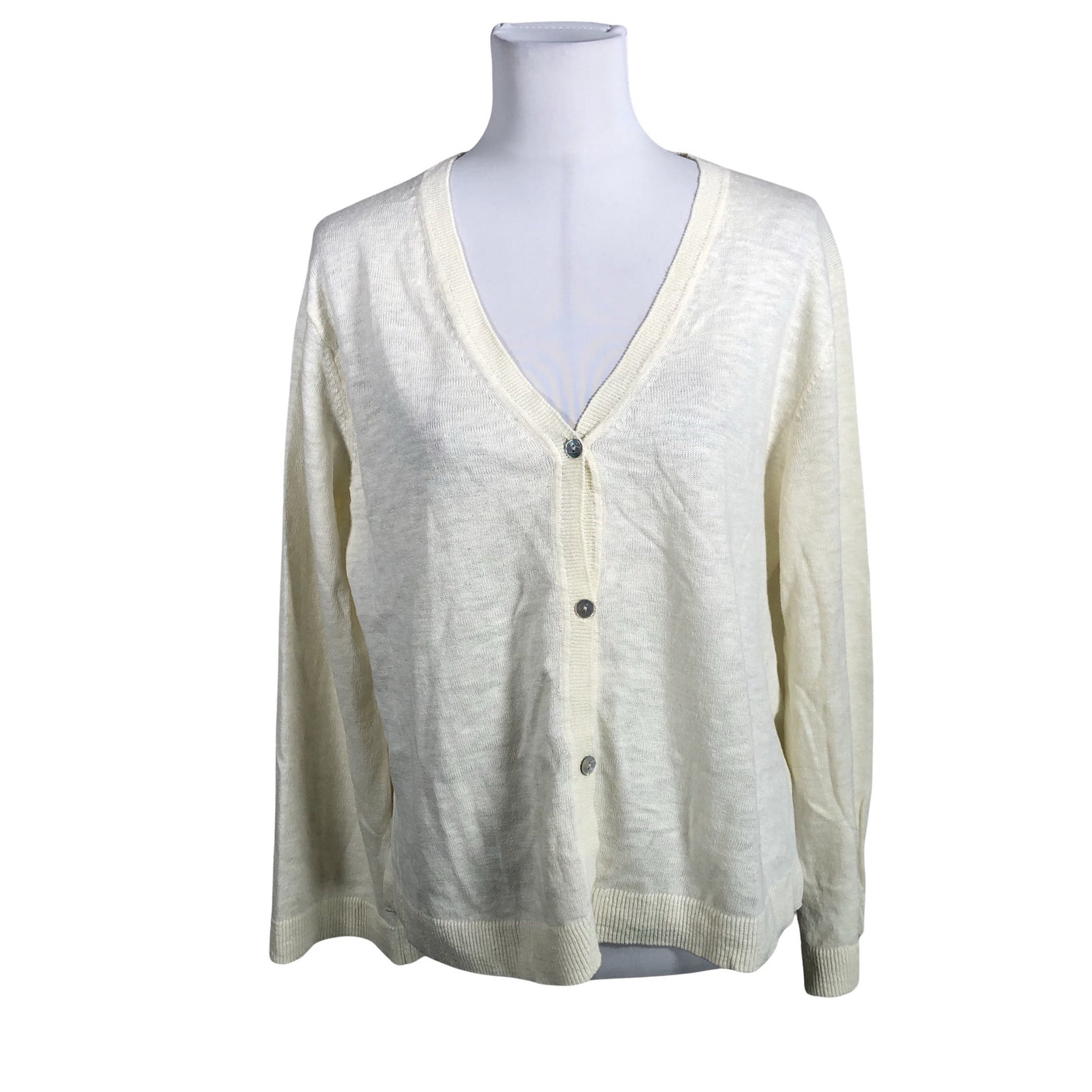 Unisex Gant - Cardigan, size 38 - Natural white (1)