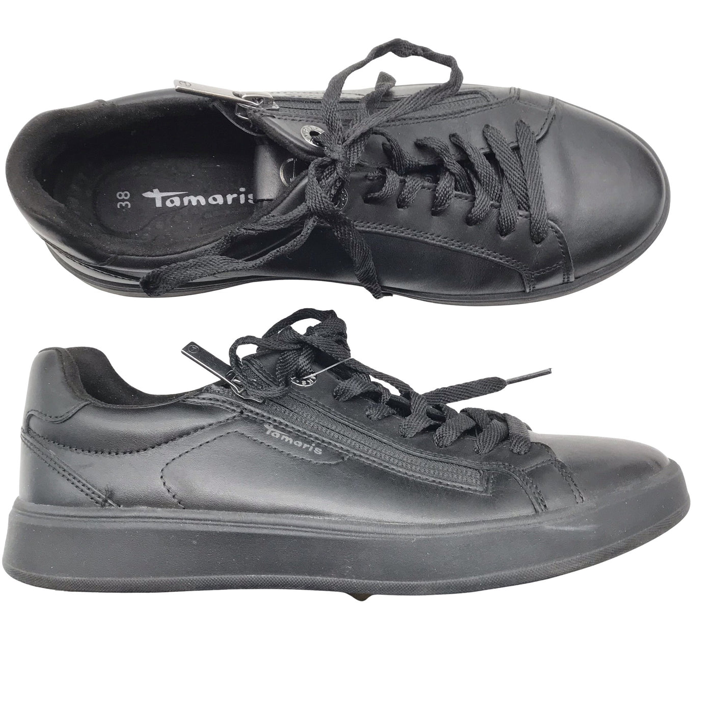 Unisex Tamaris - Casual sneakers, size 38 - Black (1)