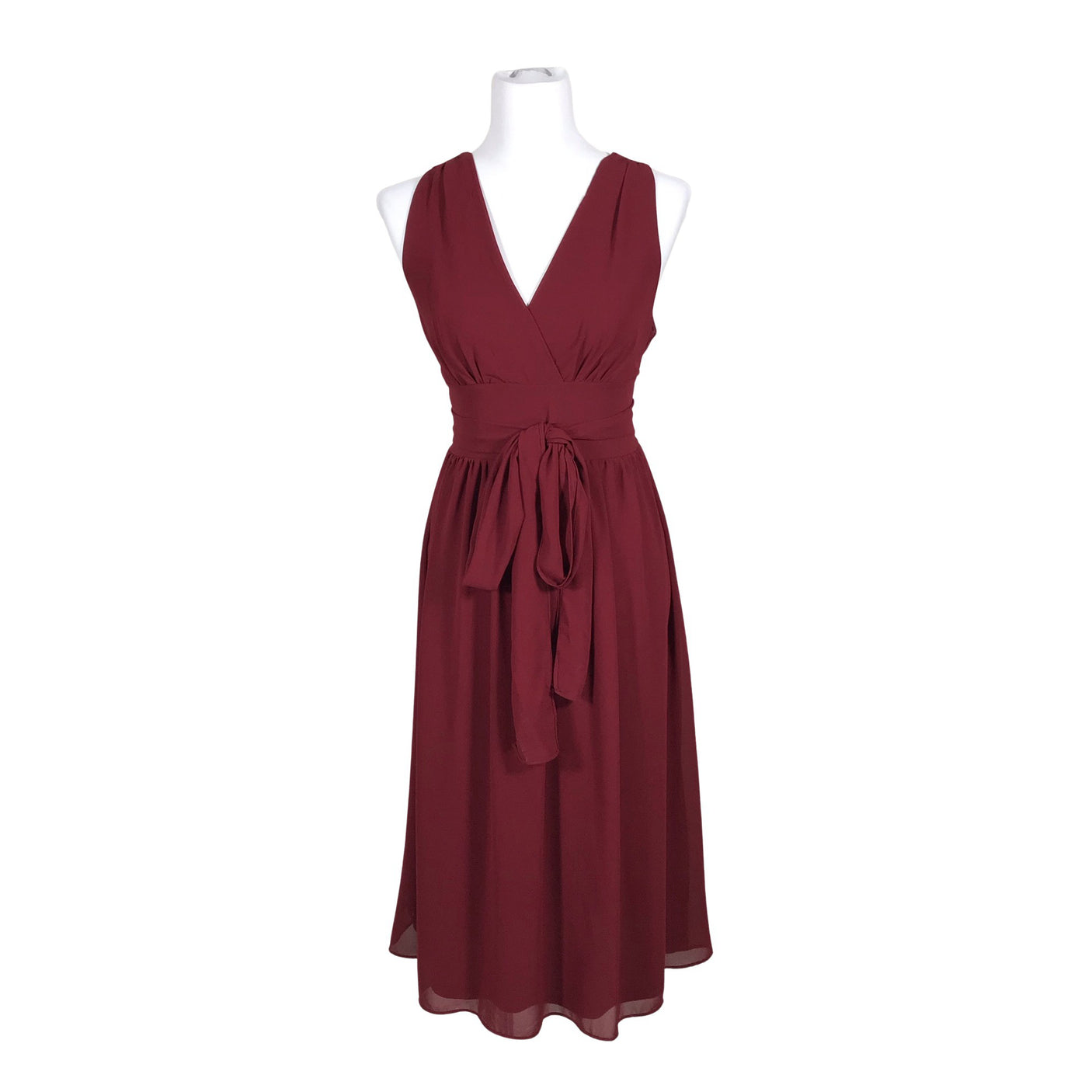 Unisex tfnc London - Schiffon dress, size 40 - Wine red (1)
