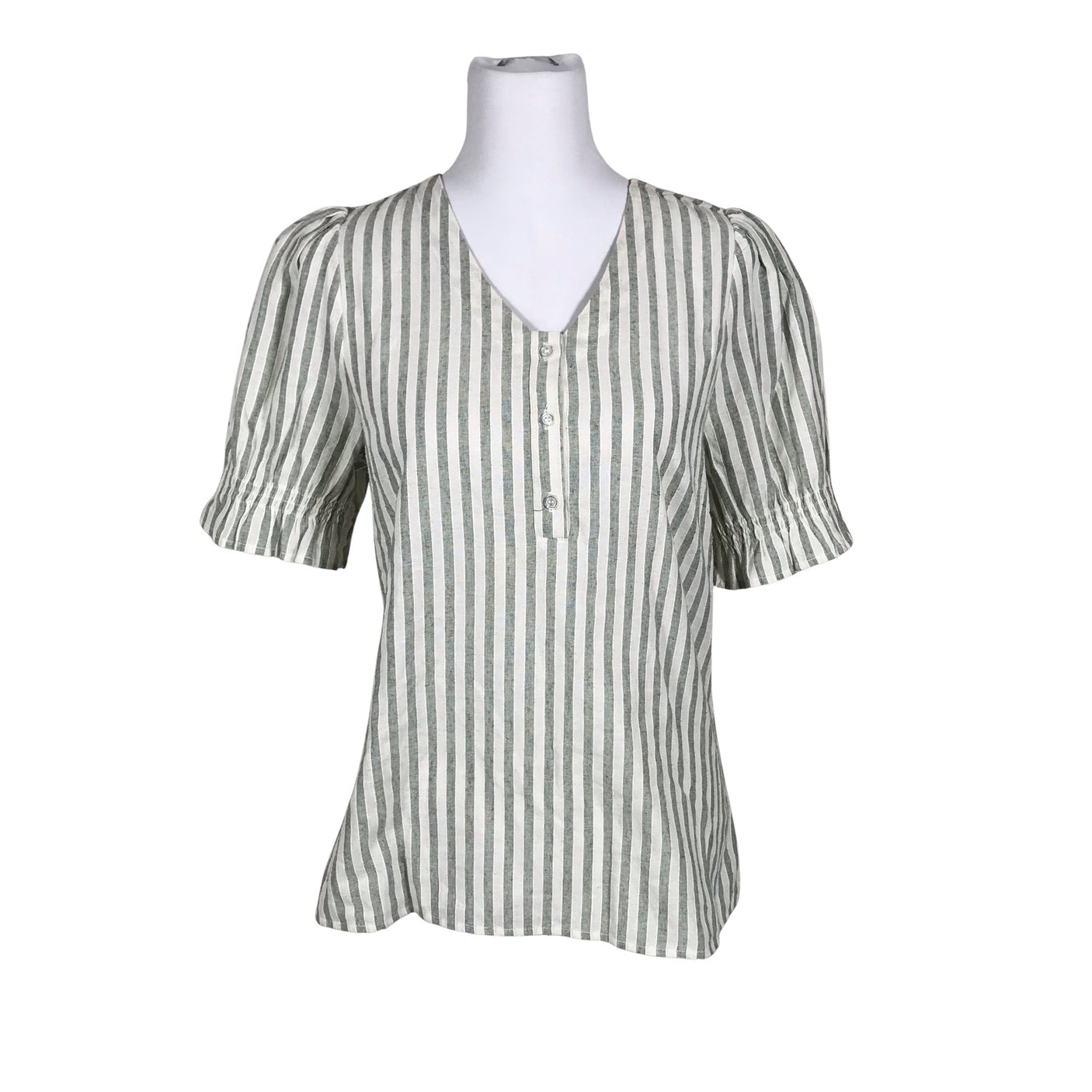 Unisex Culture - Short-sleeved blouse, size 40 - Green (2)
