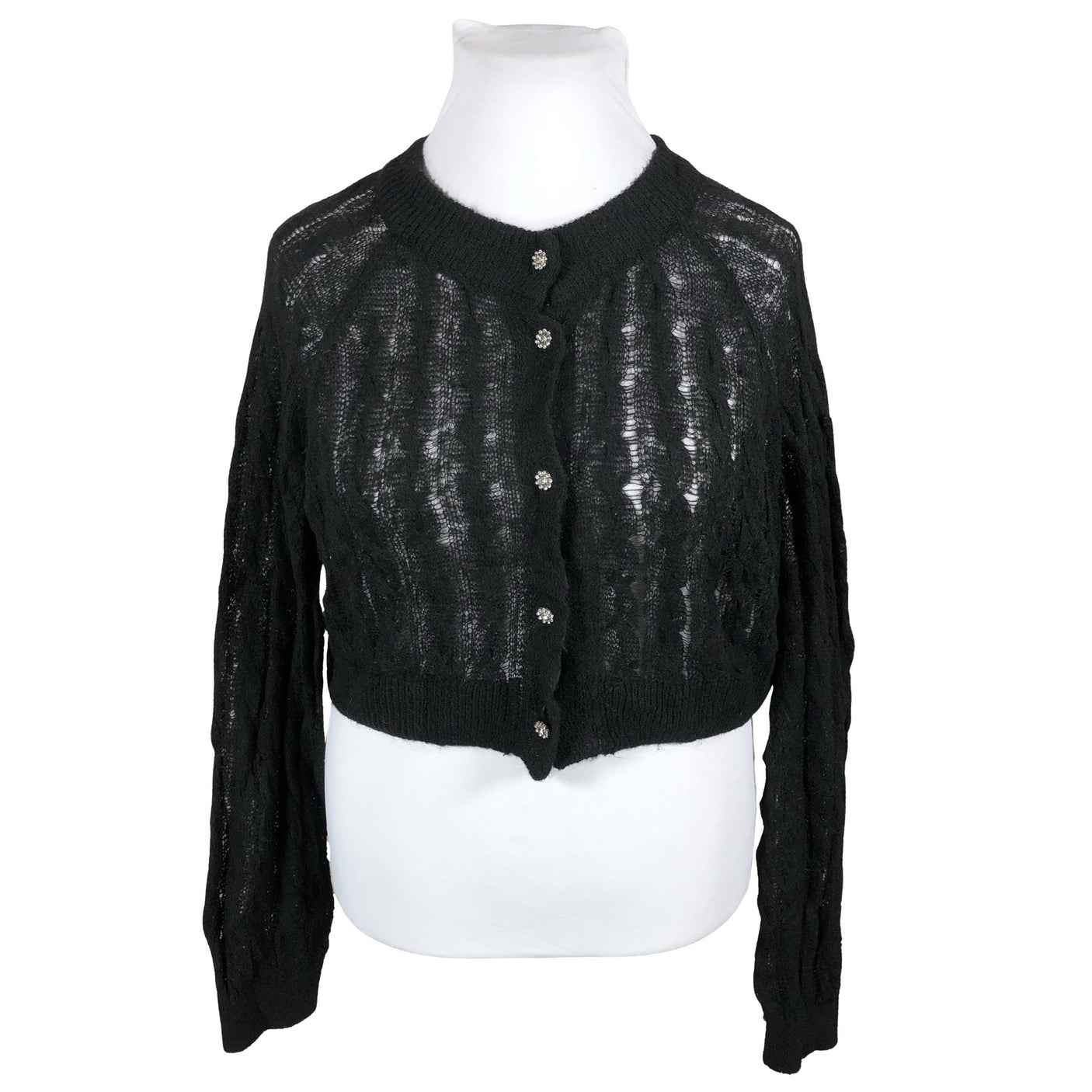 Unisex Lindex - Cardigan, size 44 - Black (1)