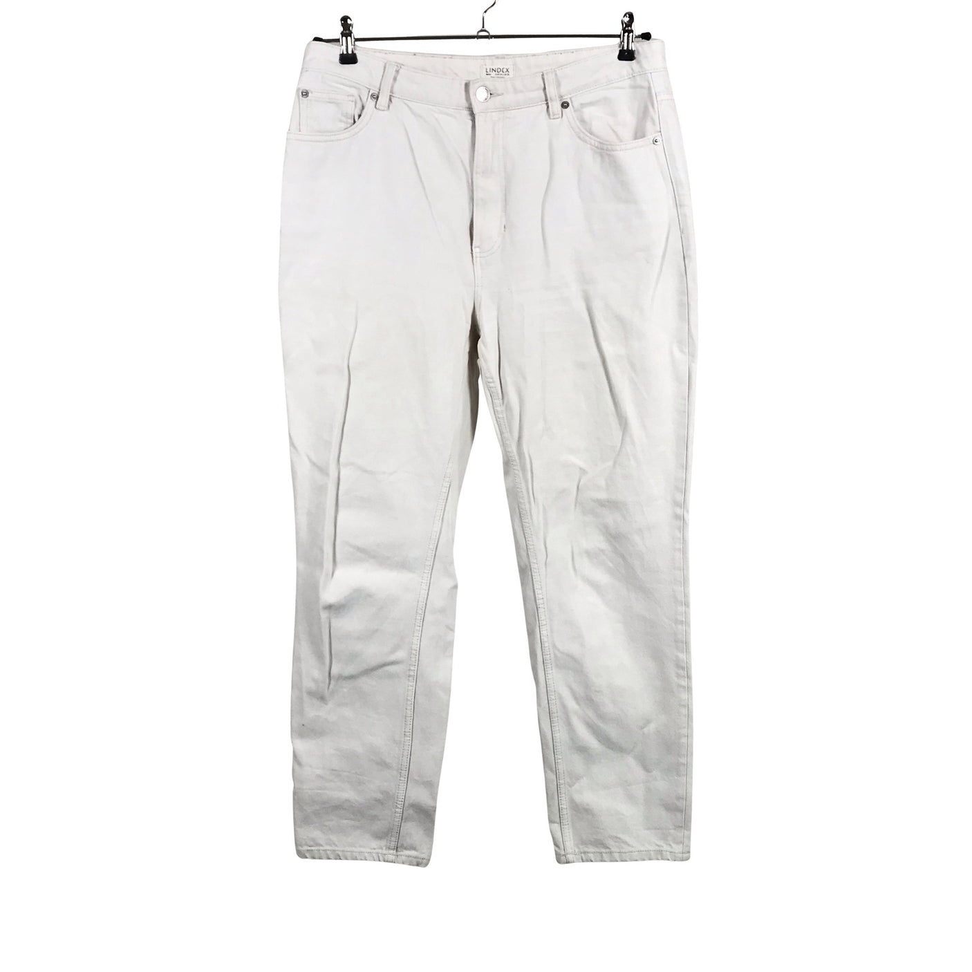 Unisex Lindex - Jeans, size 44 - Natural white (1)