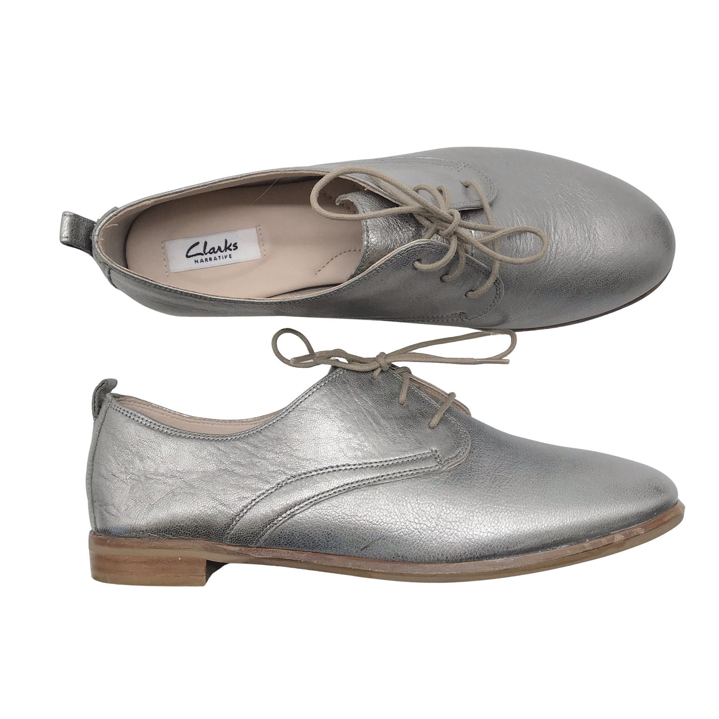 Unisex Clarks - Walking shoes, size 41 - Silver (2)