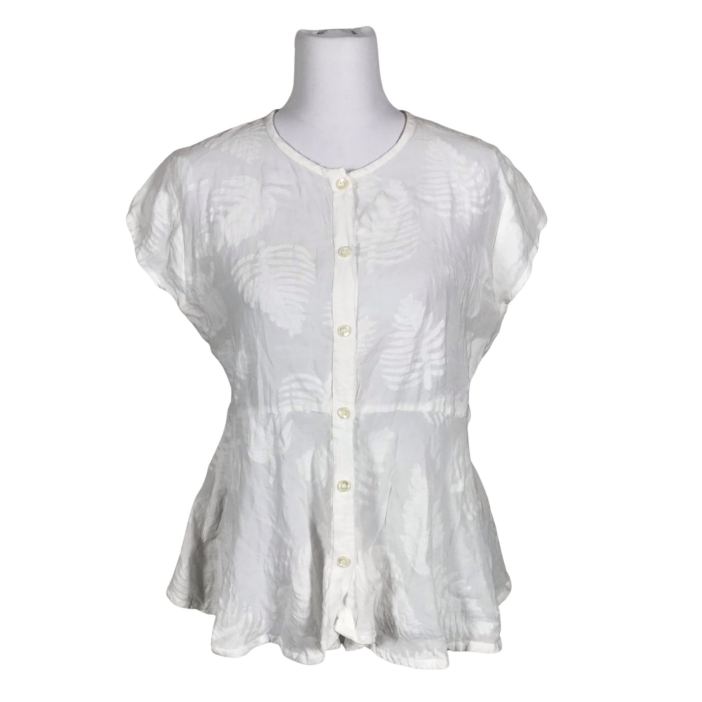 Unisex The Masai - Short-sleeved blouse, size 36 - White (3)