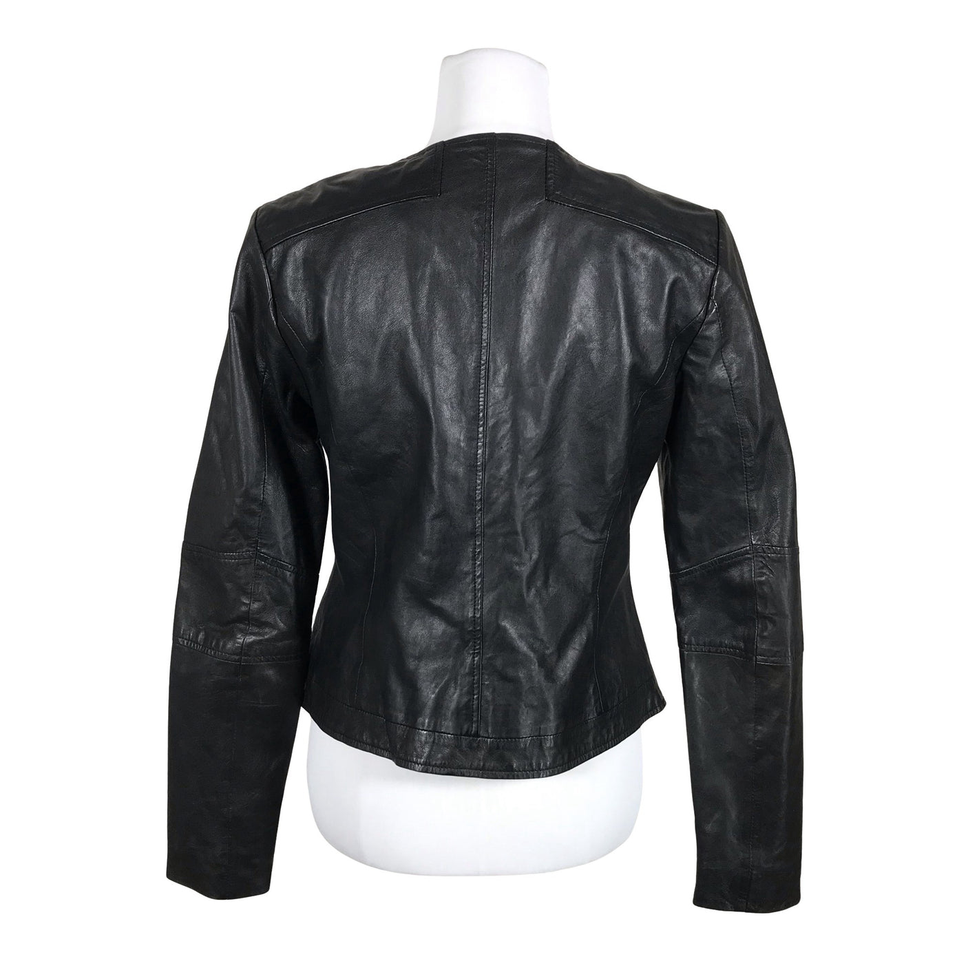 Unisex Woman By Earn - Leather jacket, size 38 - Black (5)