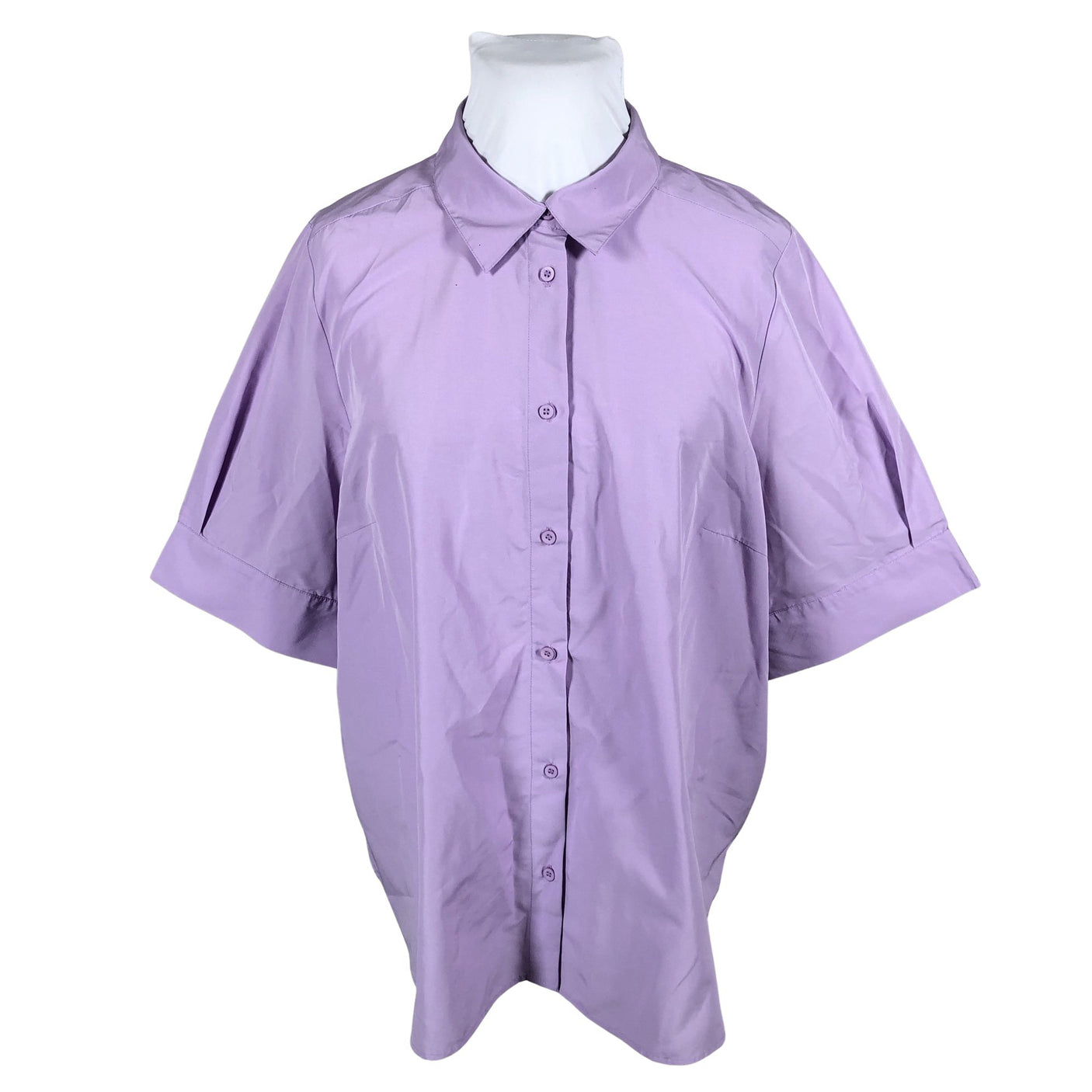 Unisex Kaffe - Short-sleeved blouse, size 50 - Violet (1)