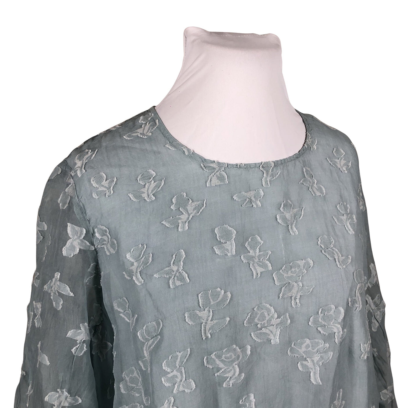 Unisex Grizas - Schiffon tunic, size 46 - Light blue (3)