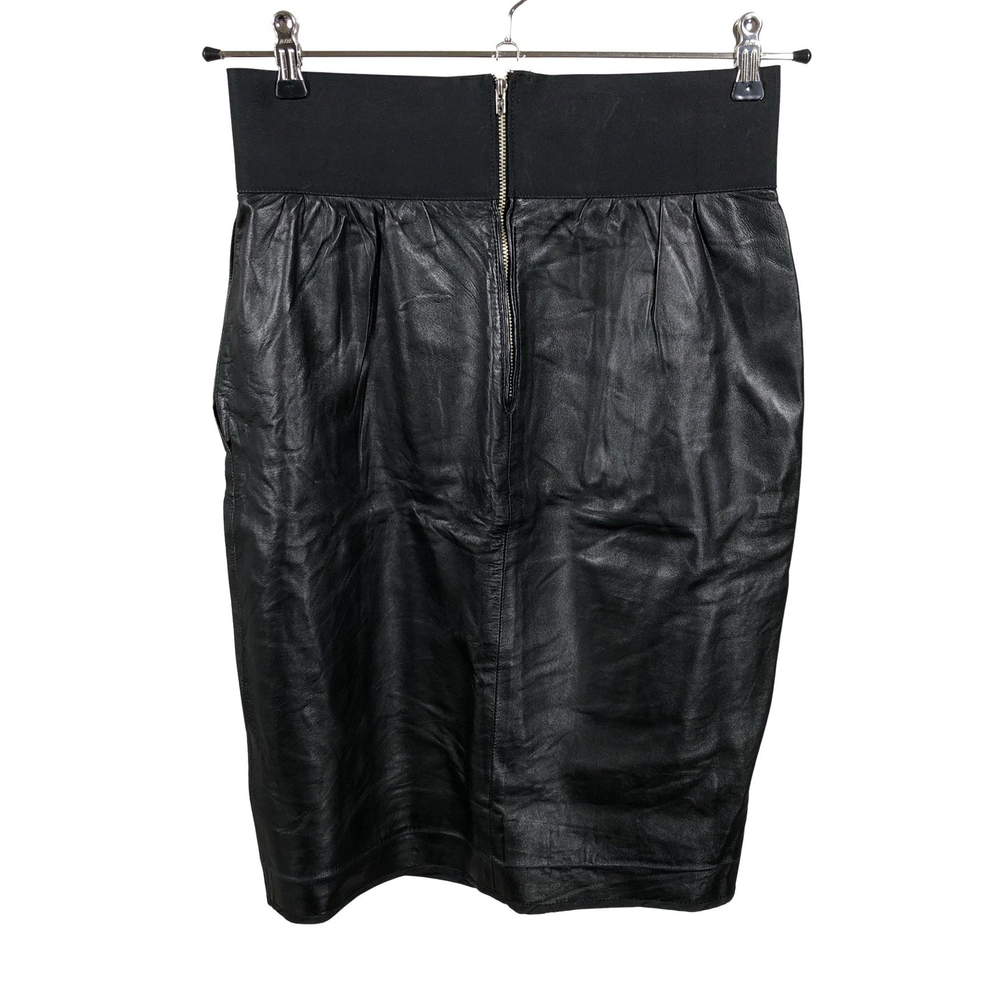 Unisex Yves Saint Laurent - Leather skirt, size 36 - Black (2)