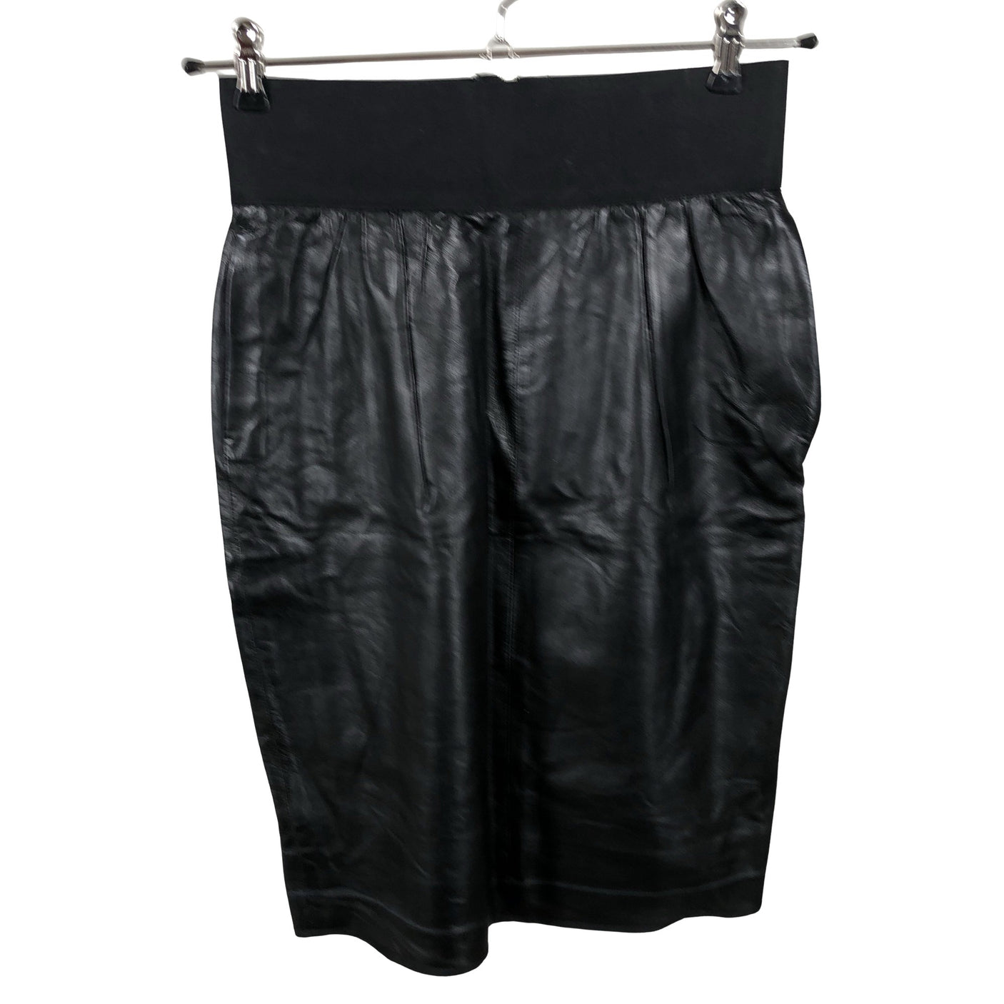 Unisex Yves Saint Laurent - Leather skirt, size 36 - Black (1)