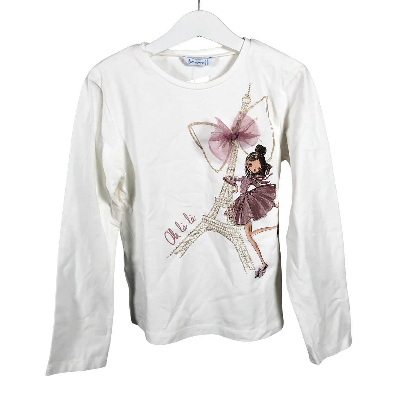 Unisex Mayoral - Tricot shirt, size 128 - 134 - White (1)
