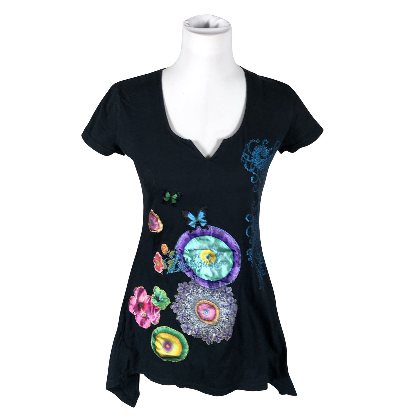 Unisex Desigual - Tricot tunic, size 38 - Blue (1)