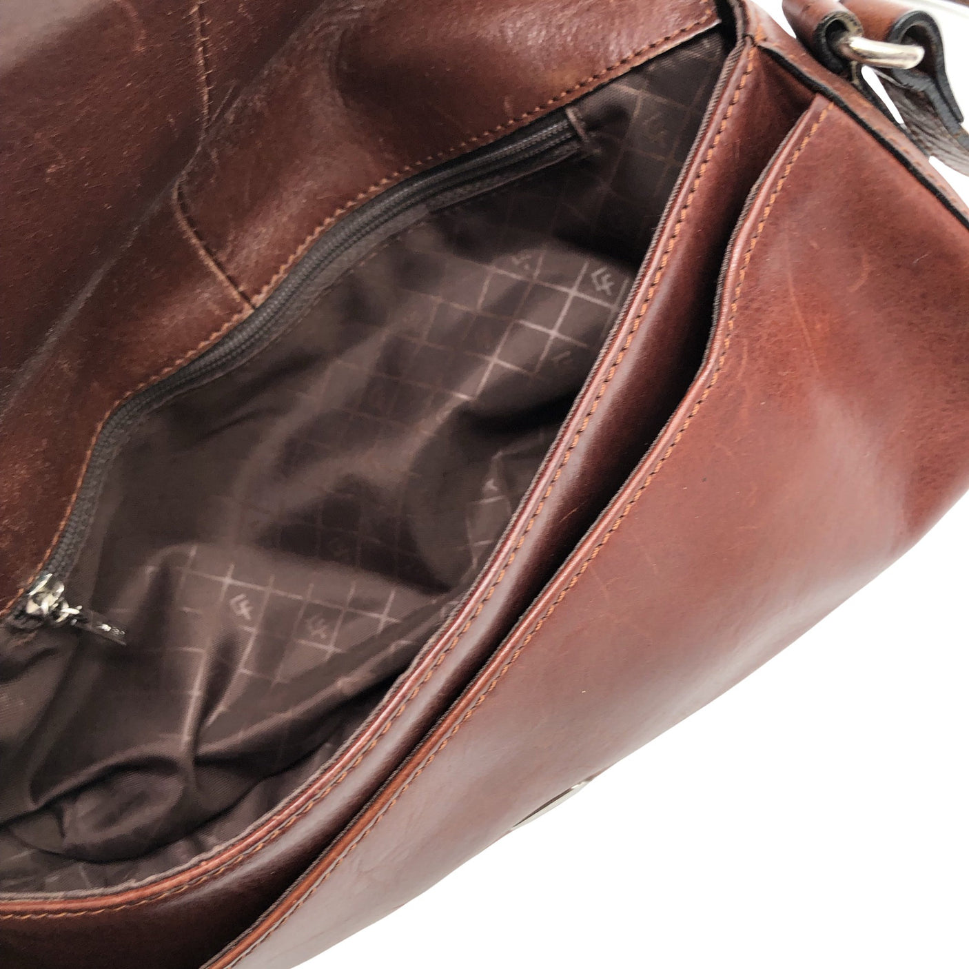 Unisex Claudio Ferrici - Handbag, size Midi - Brown (4)