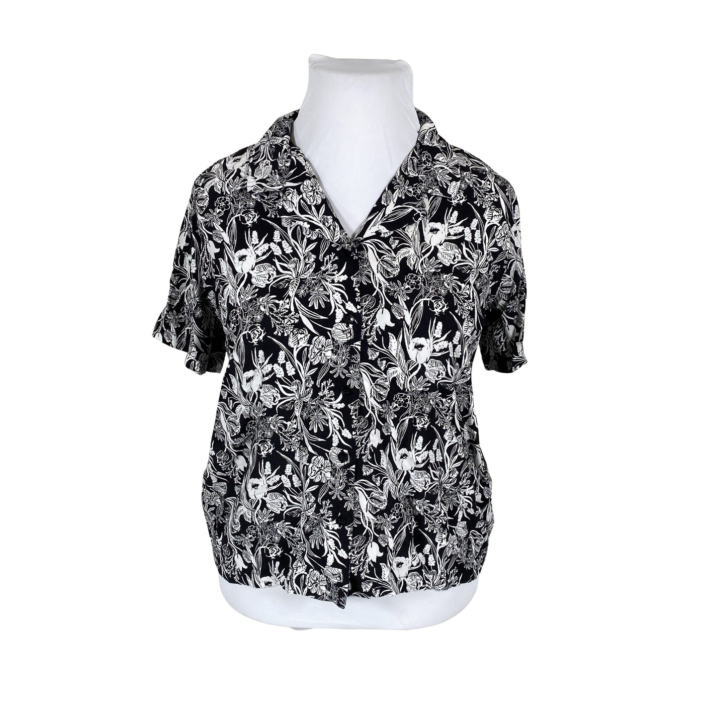 Unisex Nanso - Short-sleeved blouse, size 42 - Black (1)