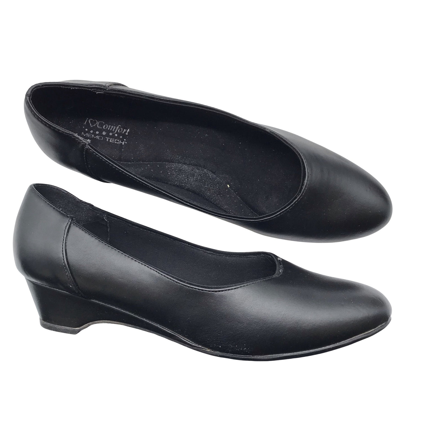Unisex Comfort - Wedge heel shoes, size 44 - Black (1)