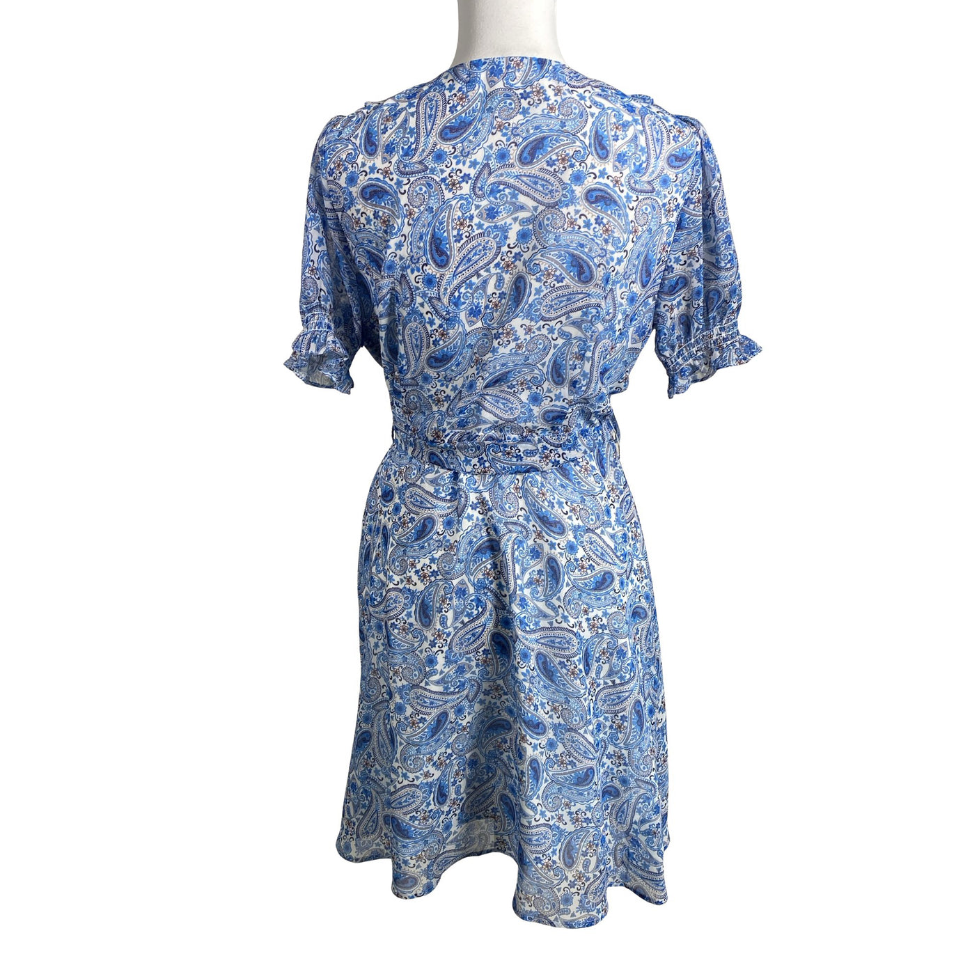 Unisex Smashed Lemon - Schiffon dress, size 38 - Blue (2)