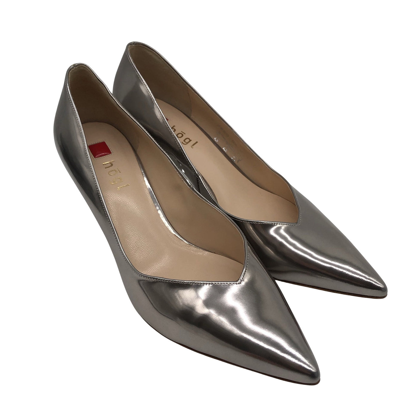 Unisex Högl - High heels, size 38 - Silver (2)