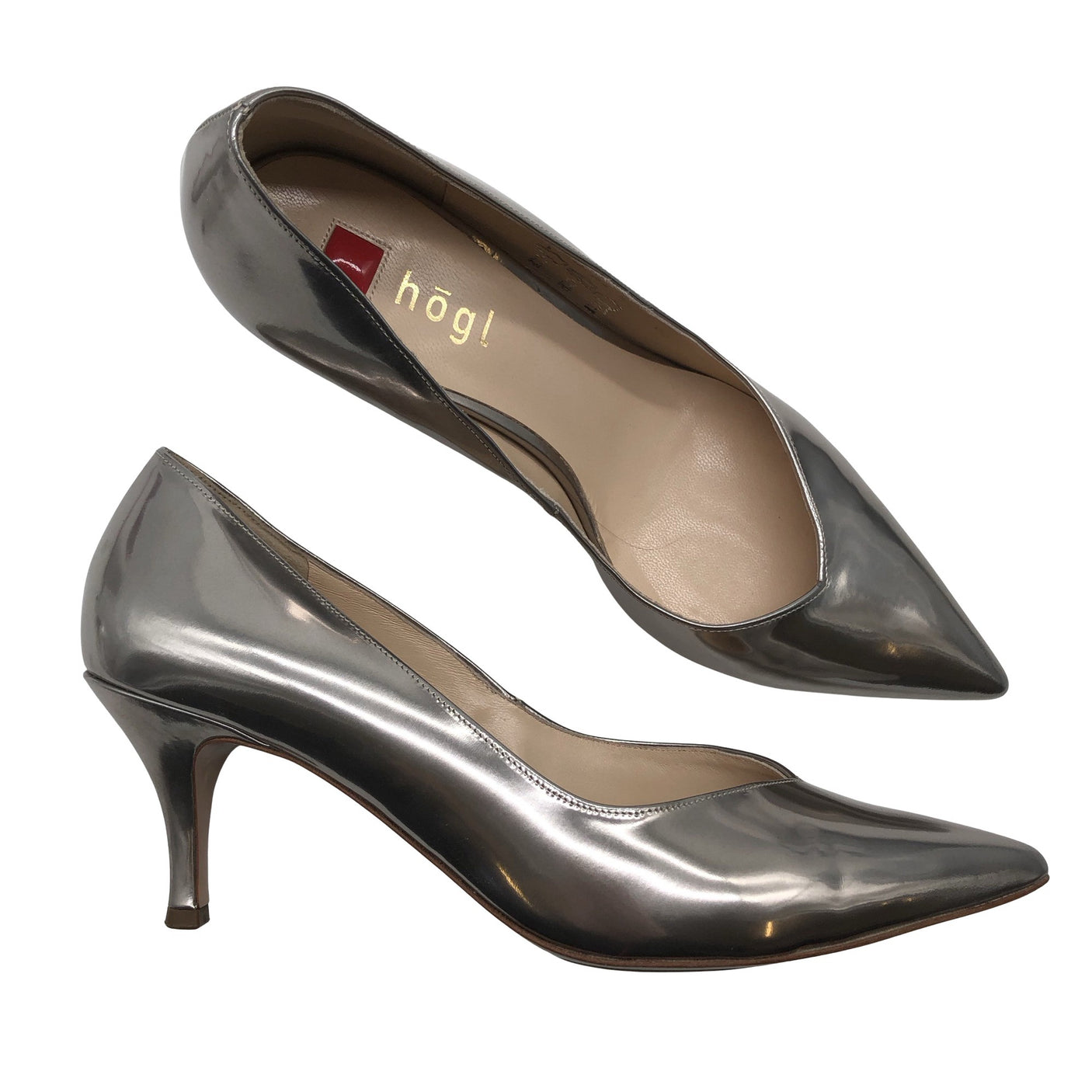 Unisex Högl - High heels, size 38 - Silver (1)