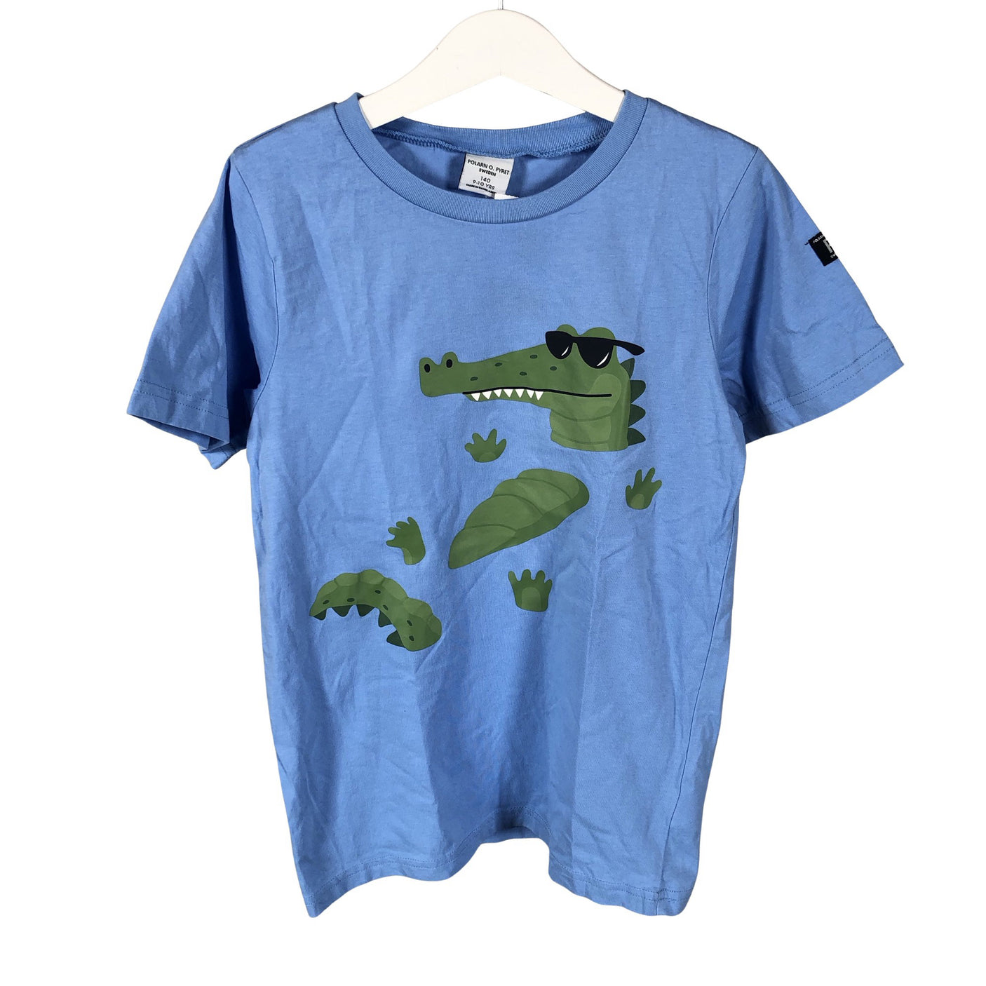 Unisex Polarn O. Pyret - T-shirt, size 134 - 140 - Light blue (1)