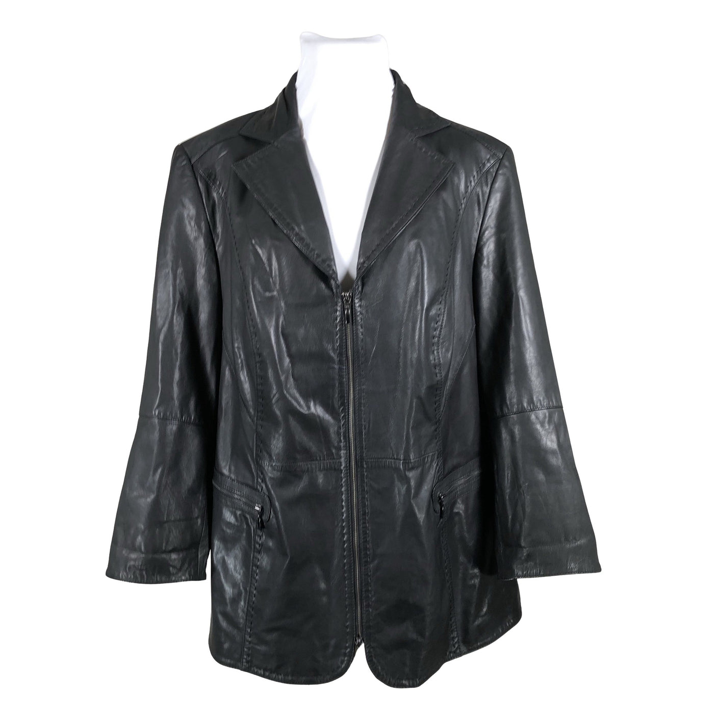 Unisex Samoon - Leather jacket, size 54 - Black (1)